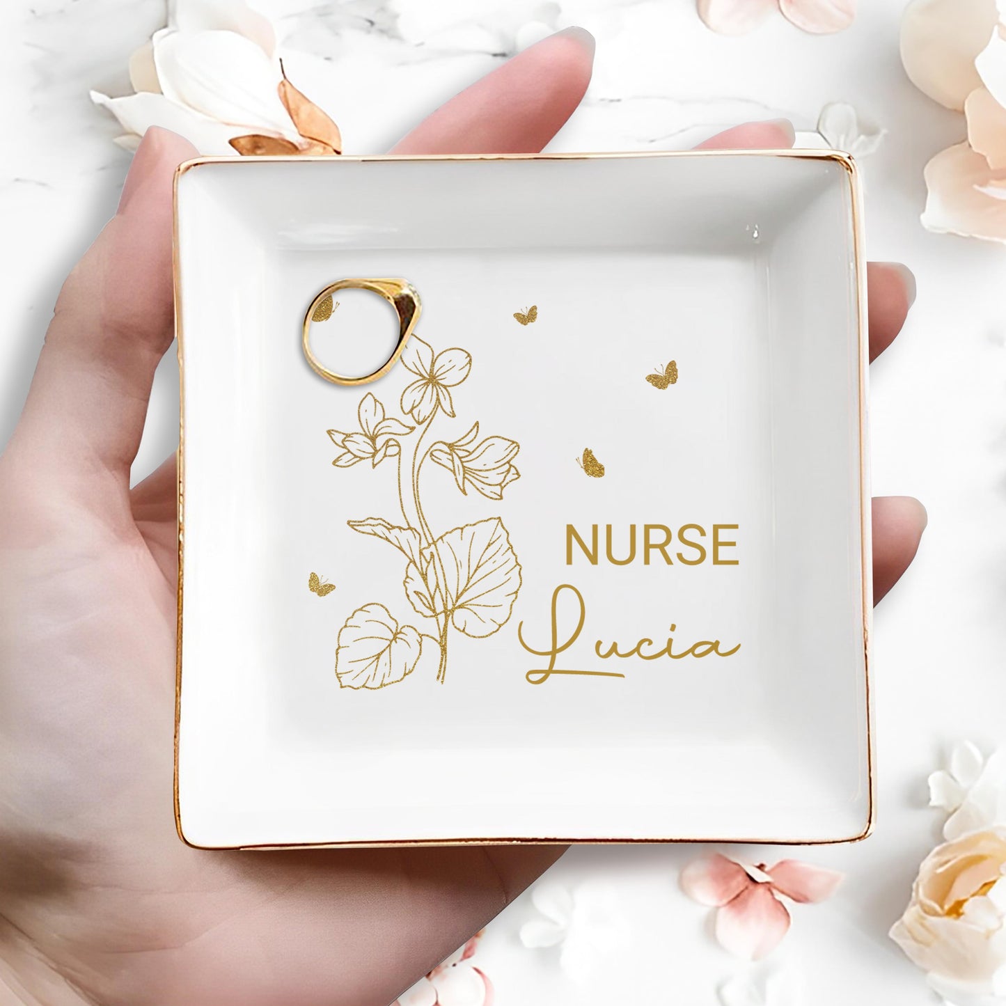 Nurse Lucia, Flowers and Butterflies
