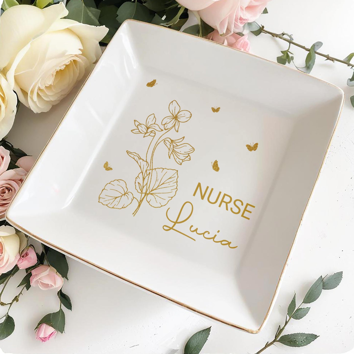 Nurse Lucia, Flowers and Butterflies