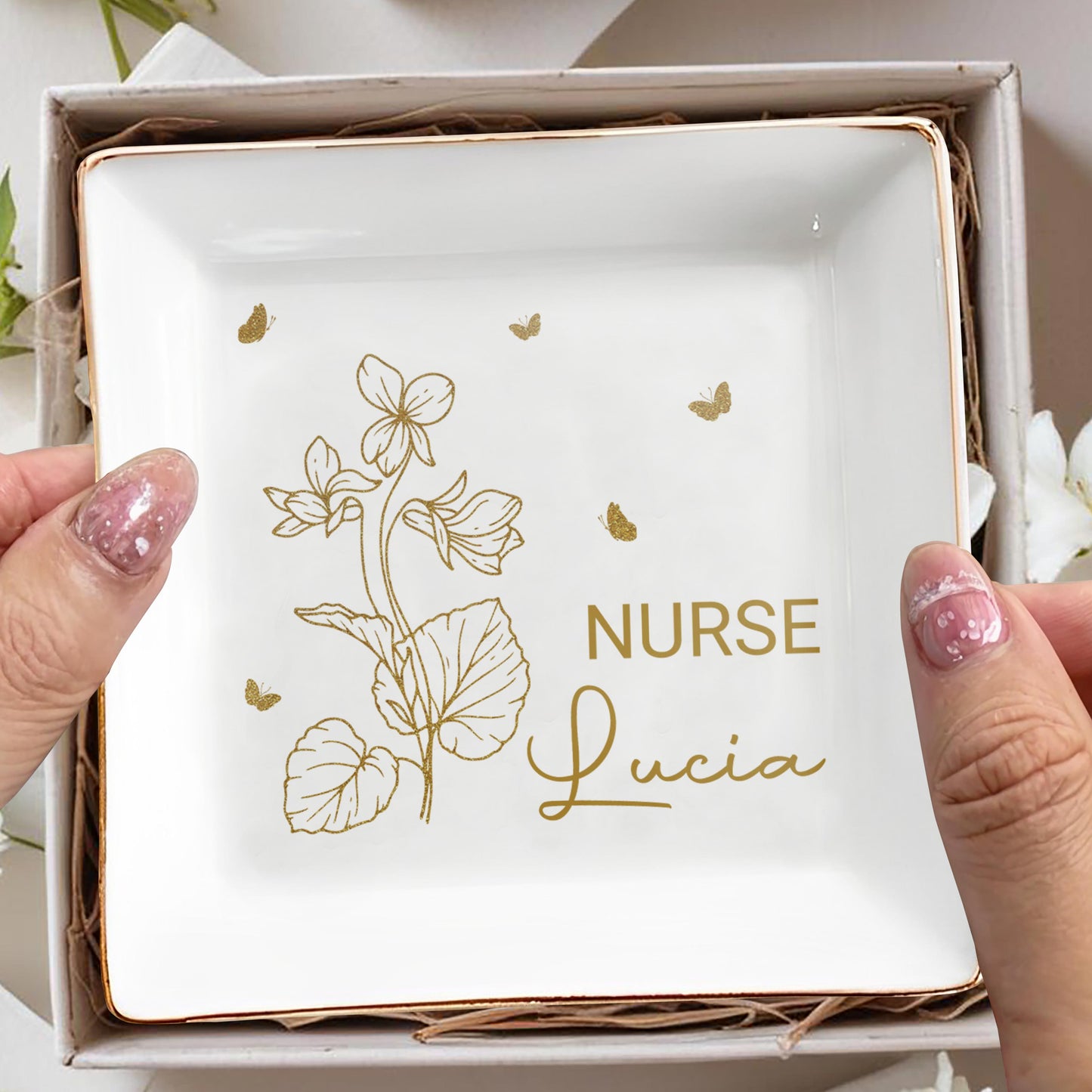 Nurse Lucia, Flowers and Butterflies