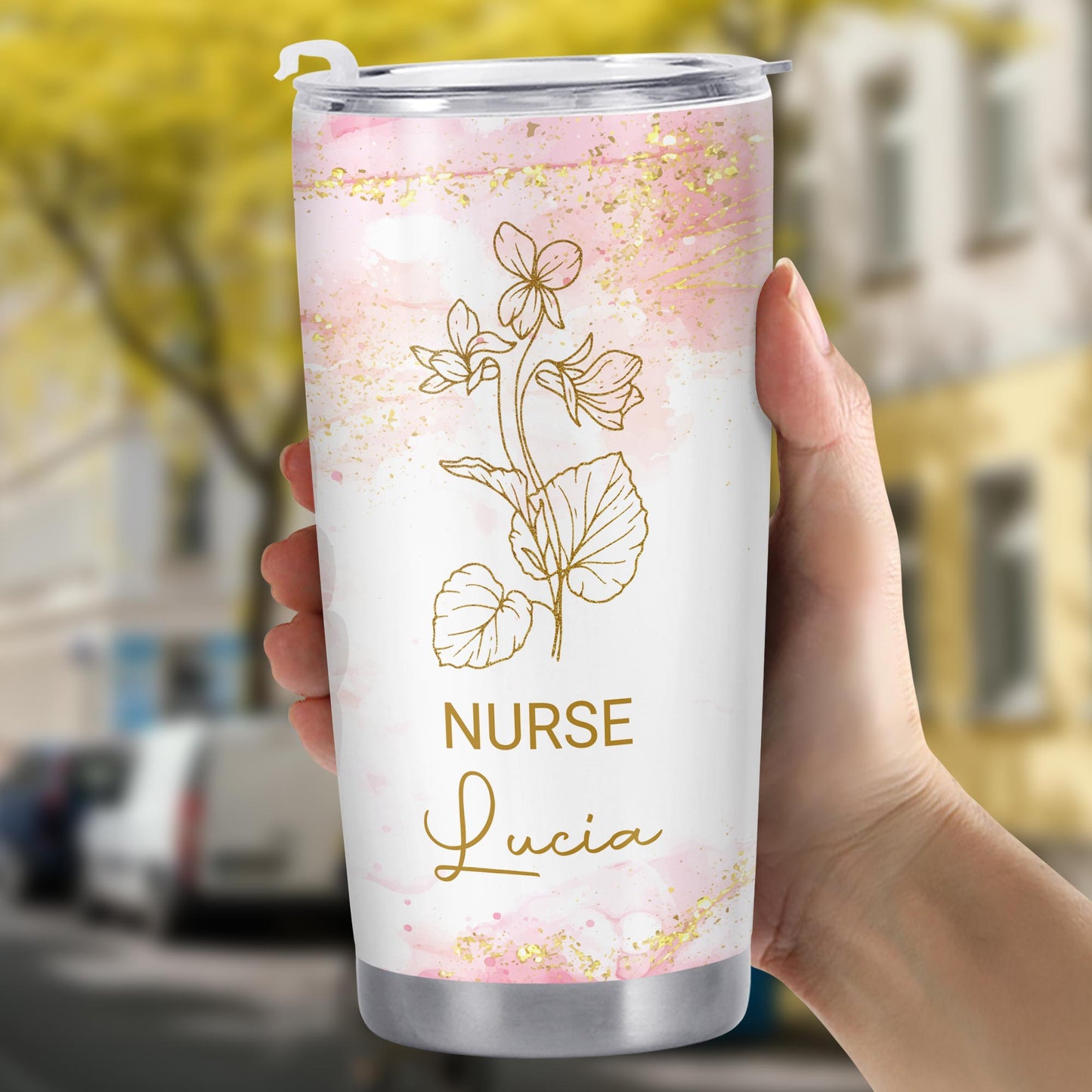 Nurse Appreciation Design With Beautiful Floral Accents