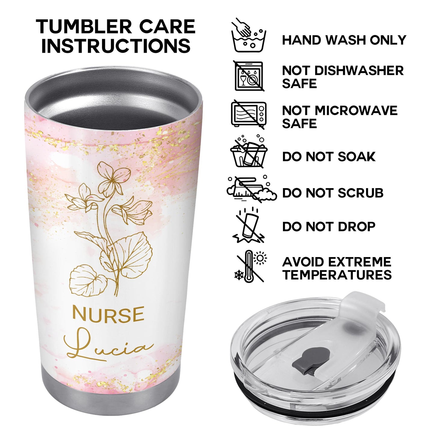 Nurse Appreciation Design With Beautiful Floral Accents