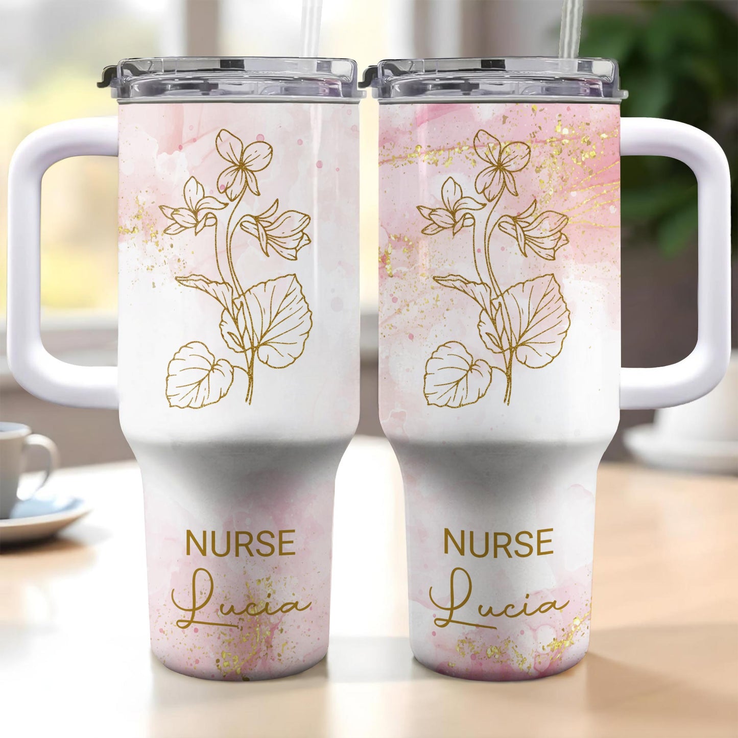 Create A Beautiful, Floral-Themed Tumbler Perfect For Any Dedicated Nurse, Flowers