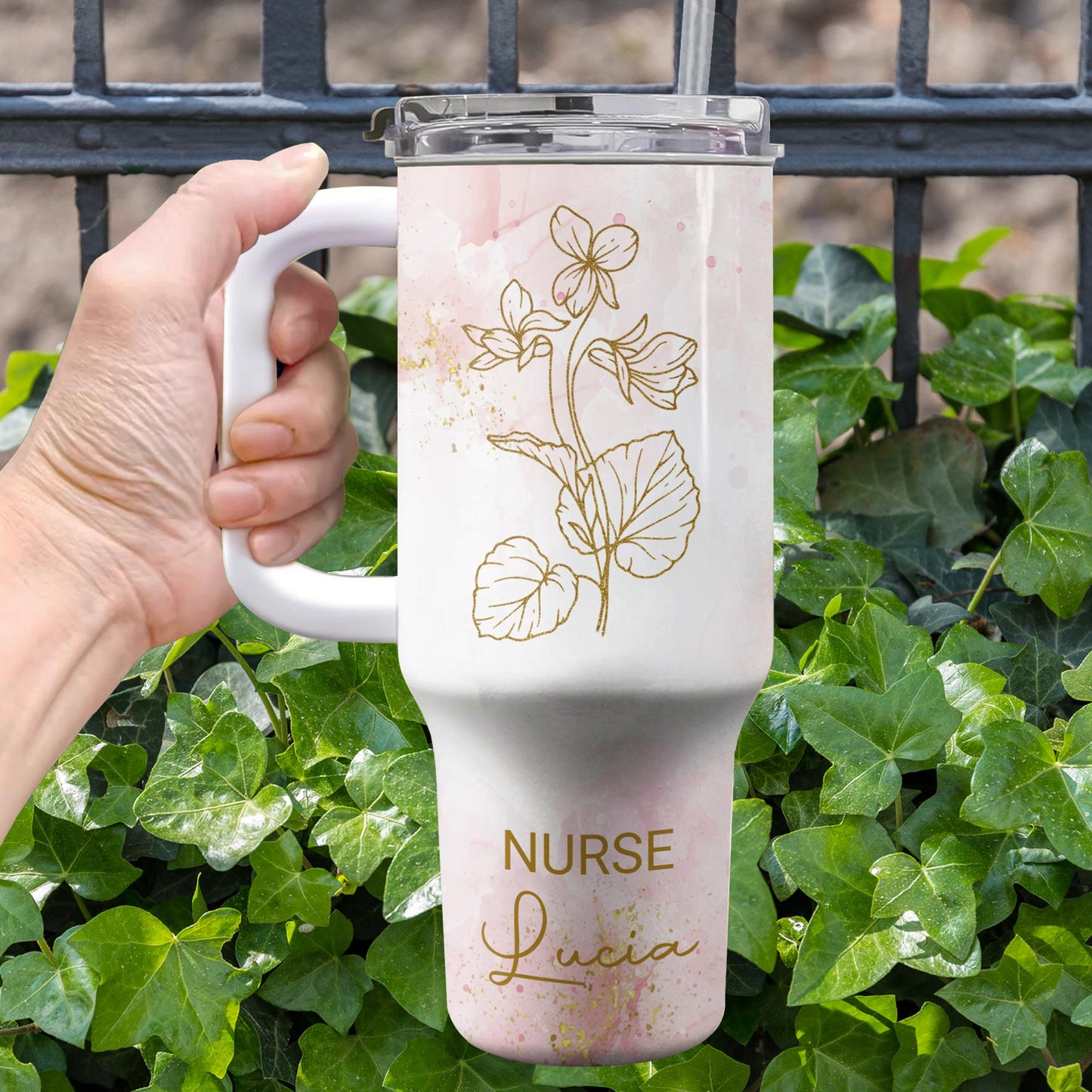 Create A Beautiful, Floral-Themed Tumbler Perfect For Any Dedicated Nurse, Flowers