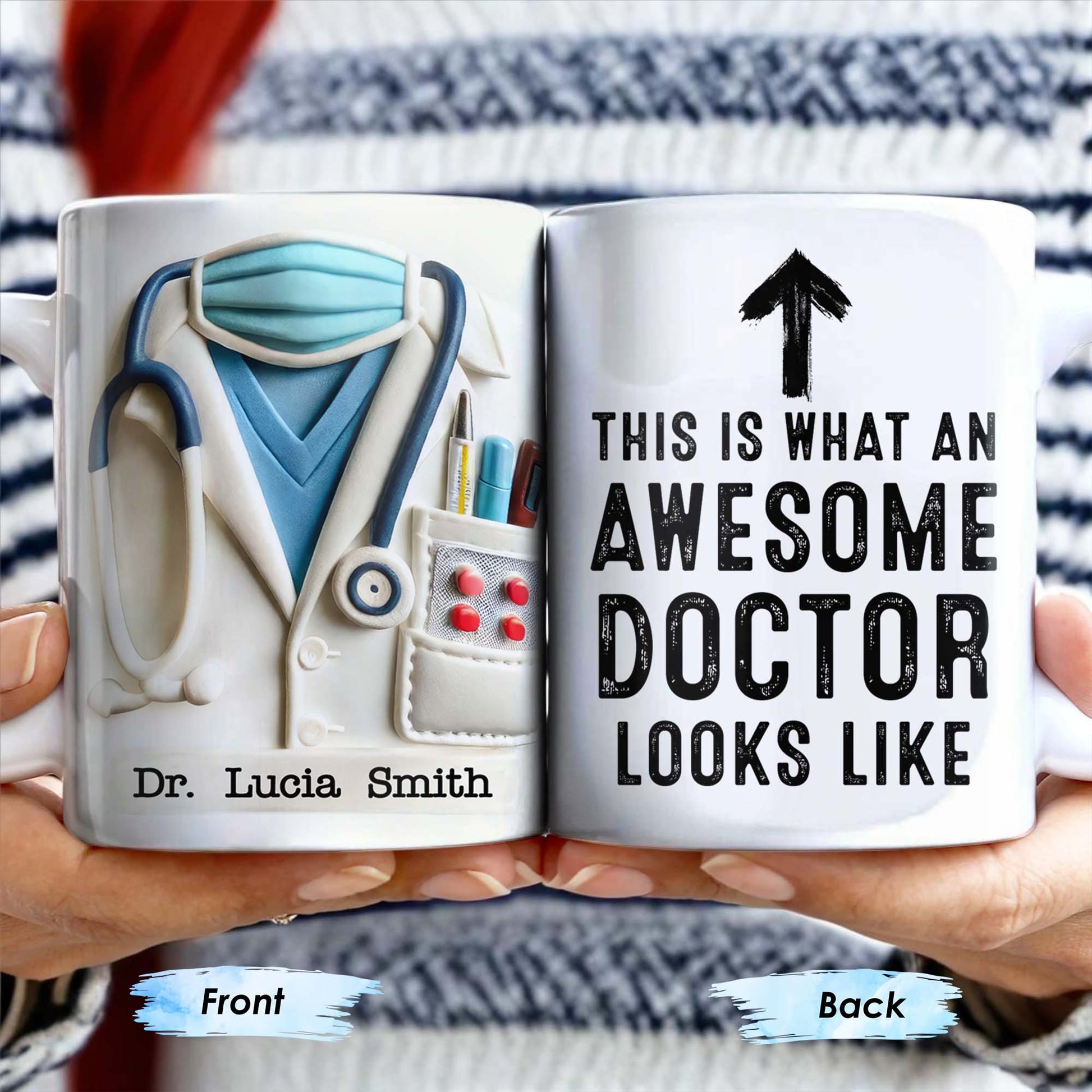 This Is What An Awesome Doctor Looks Like, Arrow and Text