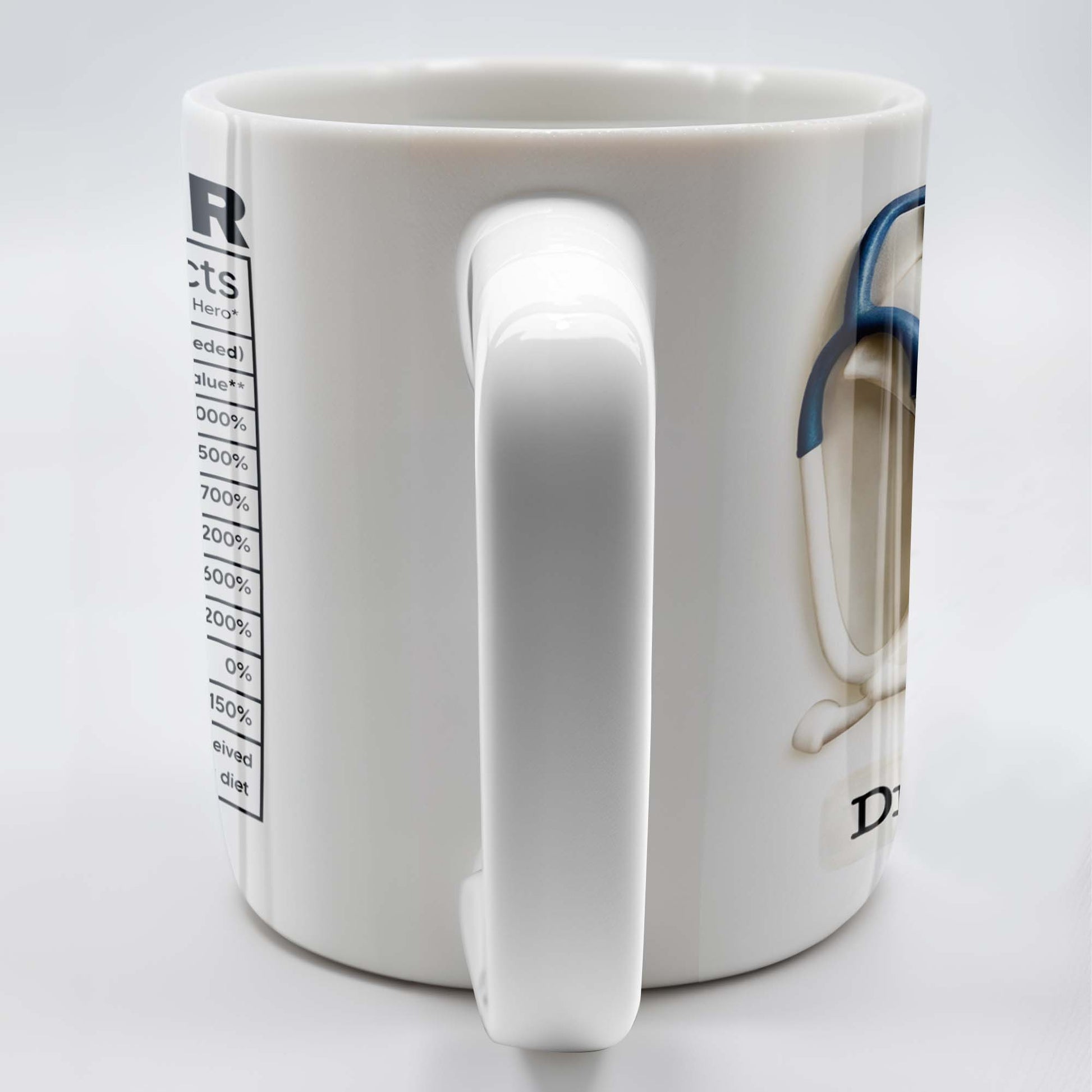 DOCTOR Nutritional Facts, Dedicated Healthcare Hero, Nutritional Label