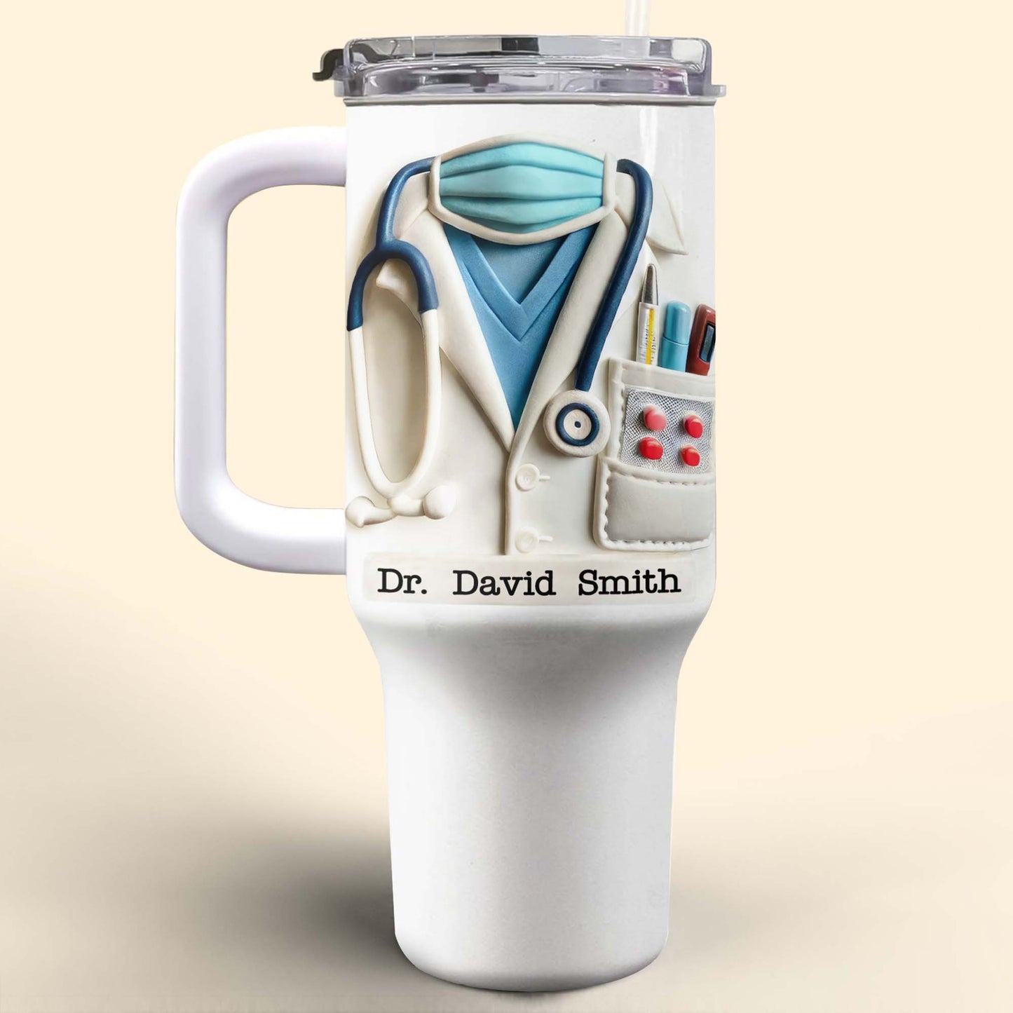 Celebrate The Spirit Of Medical Professionals, Stethoscope And Coat
