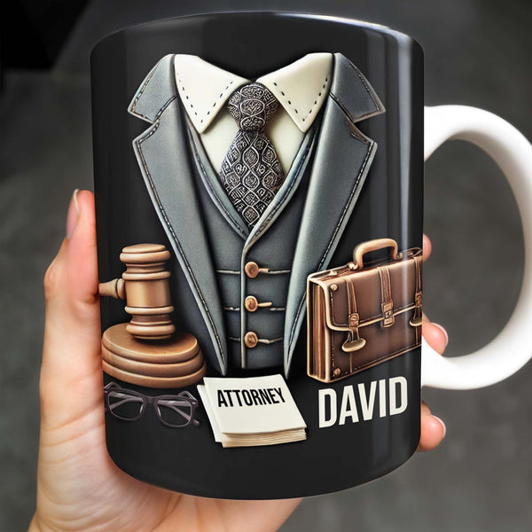Attorney, Suit, Tie, Briefcase, and Gavel Design