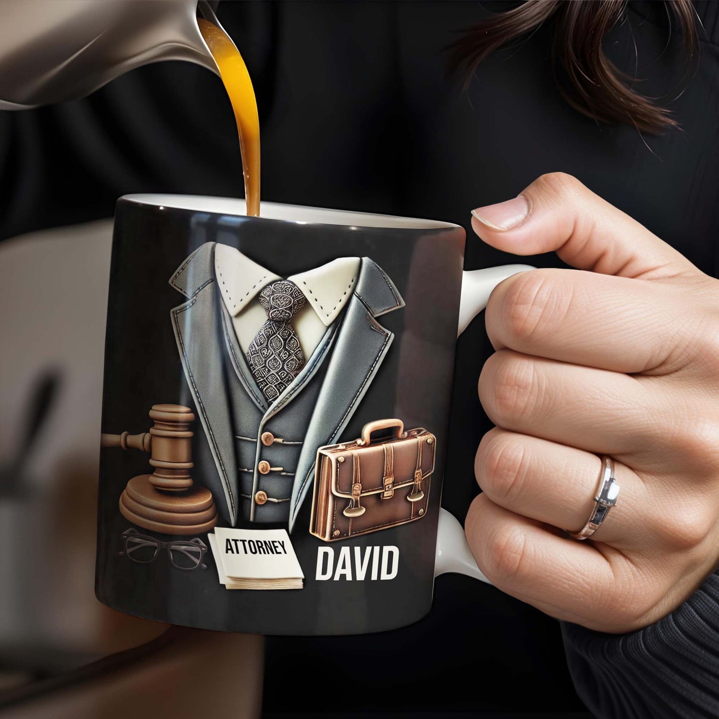 Attorney, Suit, Tie, Briefcase, and Gavel Design