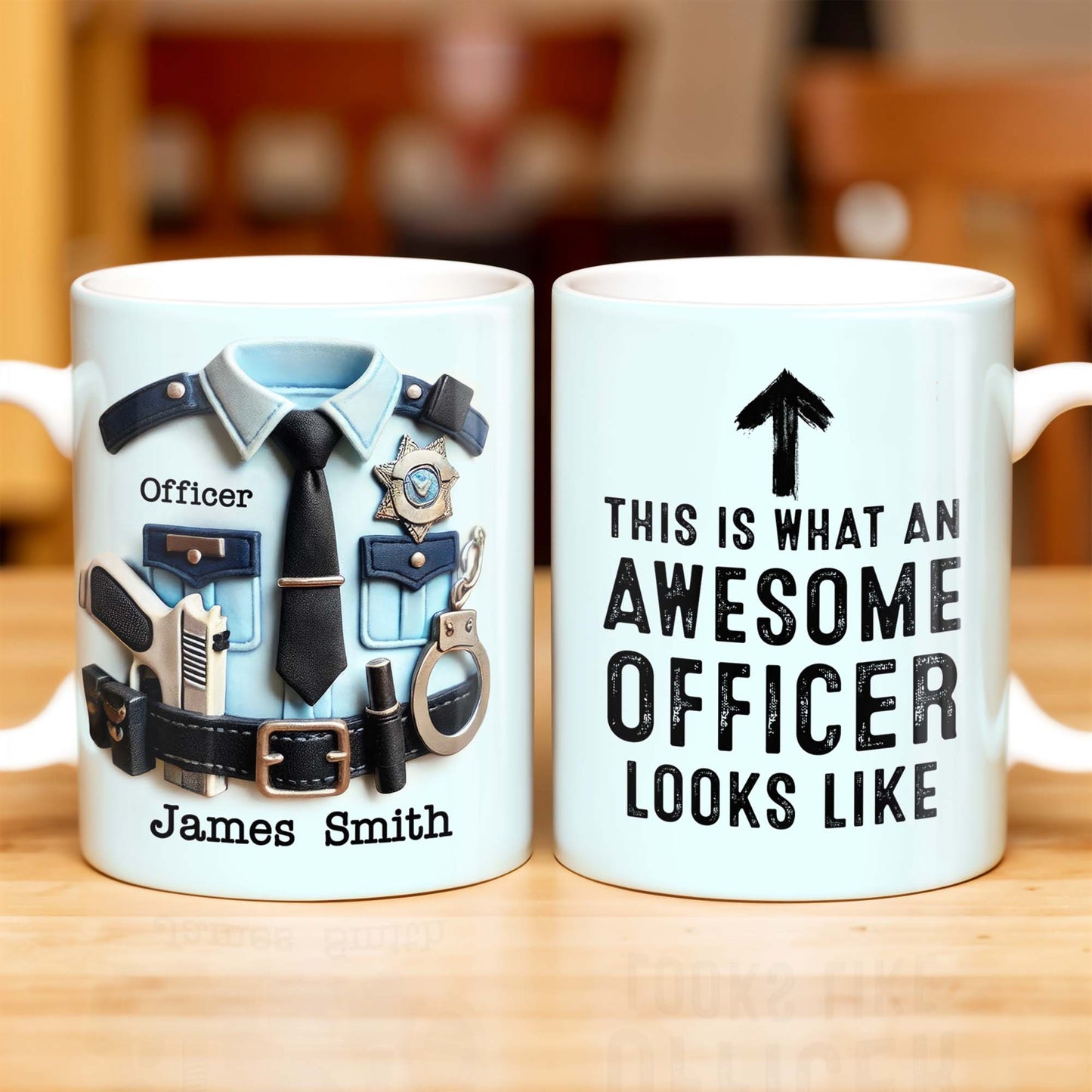 Voici à quoi ressemble un officier exceptionnel, Arrow - Tasse à café personnalisée - GRAD293_MG