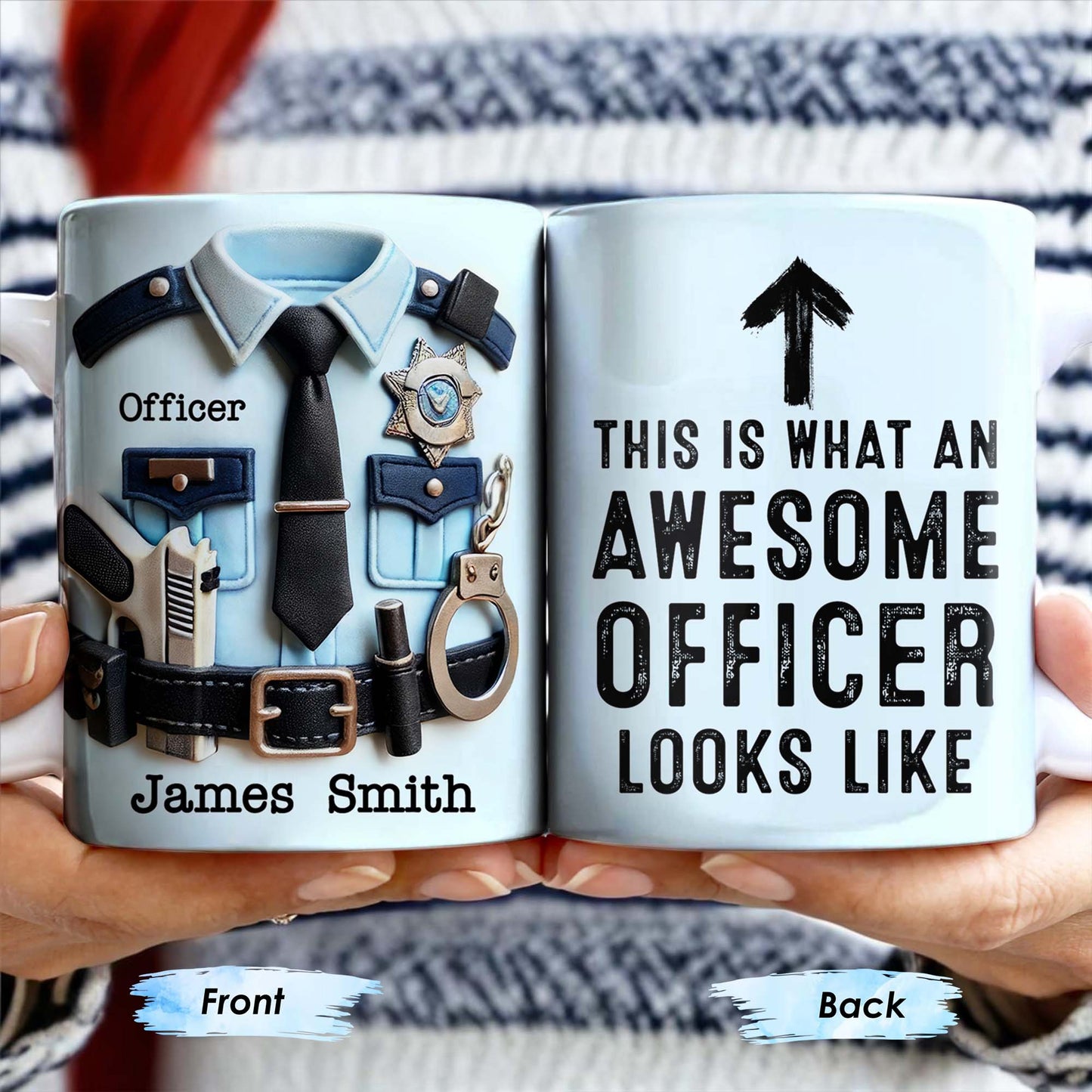Voici à quoi ressemble un officier exceptionnel, Arrow - Tasse à café personnalisée - GRAD293_MG