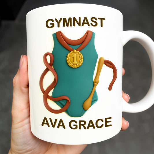 Gymnast, Leotard, Medal, and Ribbon