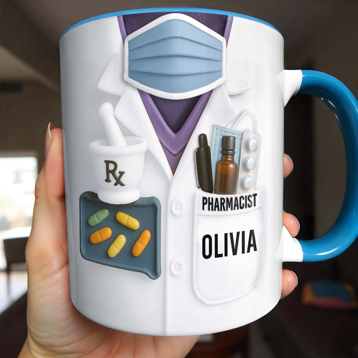 Perfect Mug For Dedicated Pharmacists, Pharmacist Uniform, Pills