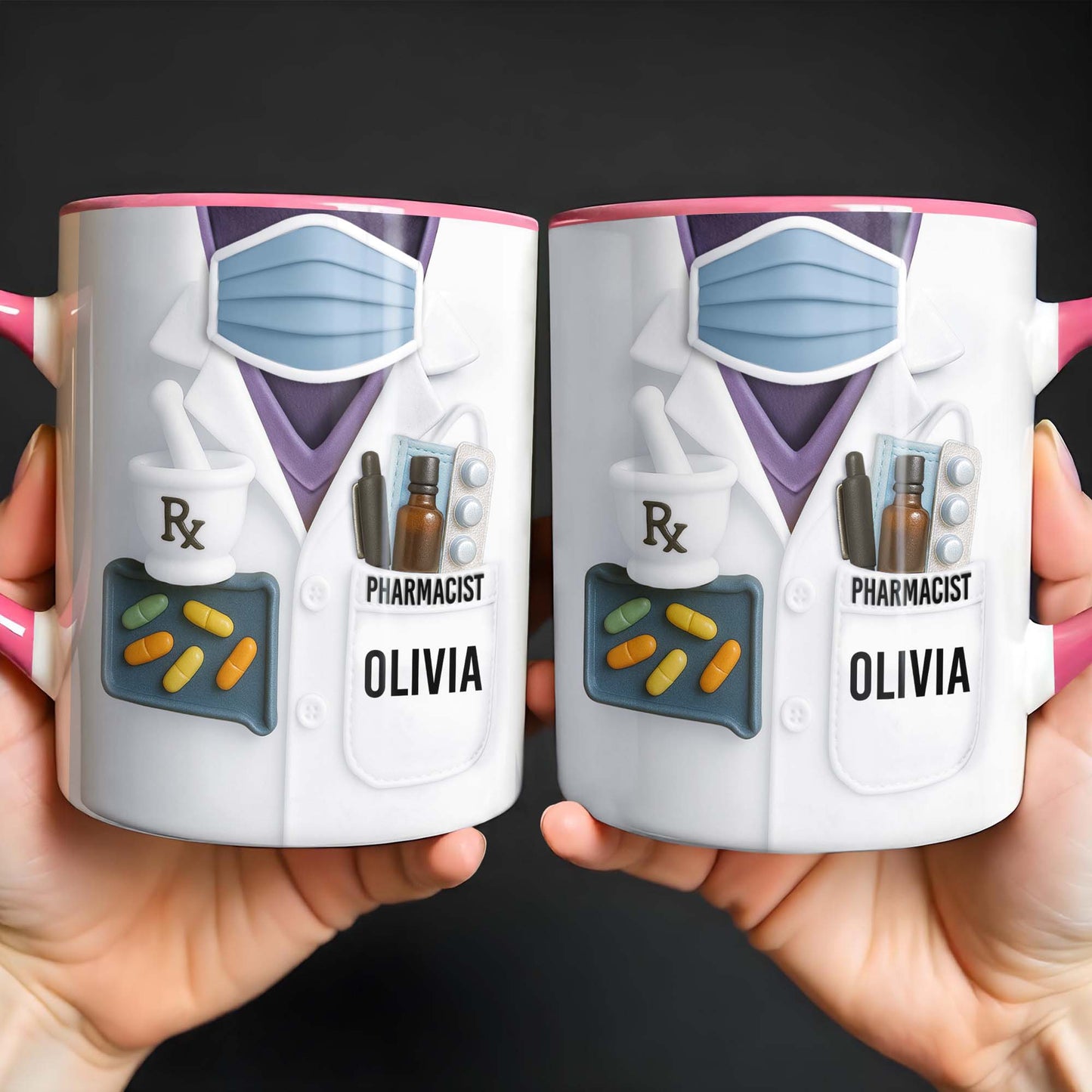 Perfect Mug For Dedicated Pharmacists, Pharmacist Uniform, Pills