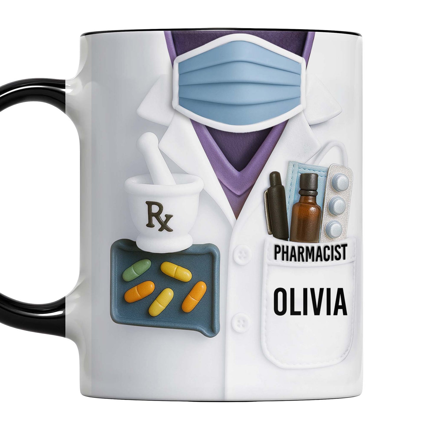 Perfect Mug For Dedicated Pharmacists, Pharmacist Uniform, Pills