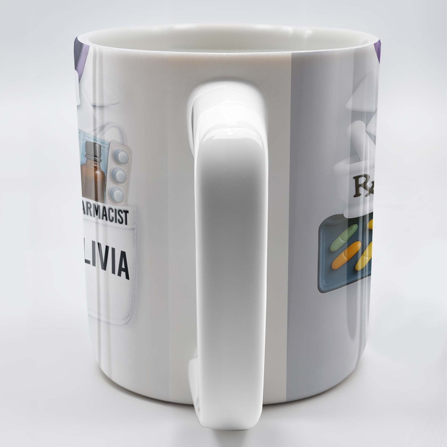 Celebrate Your Favorite Pharmacist, Medical Tools And Uniform - Personalized Custom Coffee Mug - GRAD303_MG