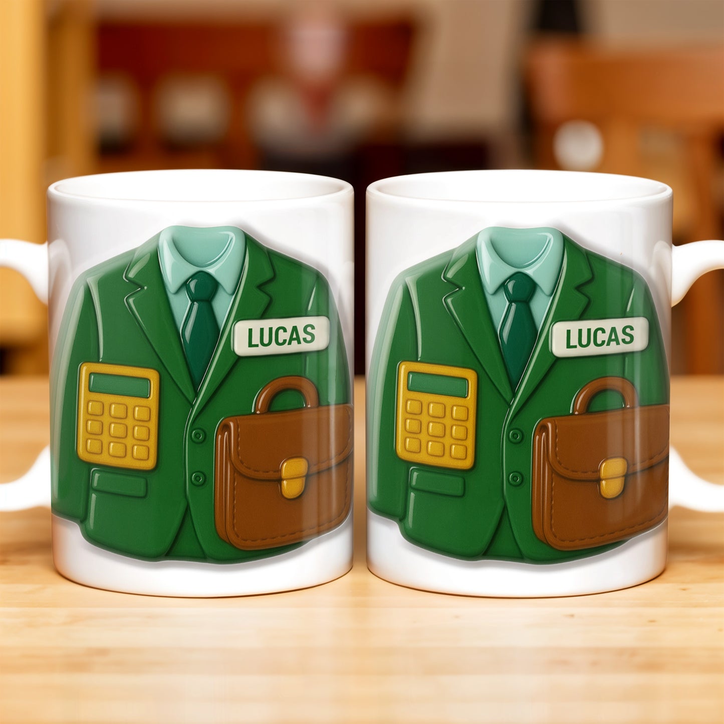 Elevate Your Coffee Experience With Suit and Calculator Design
