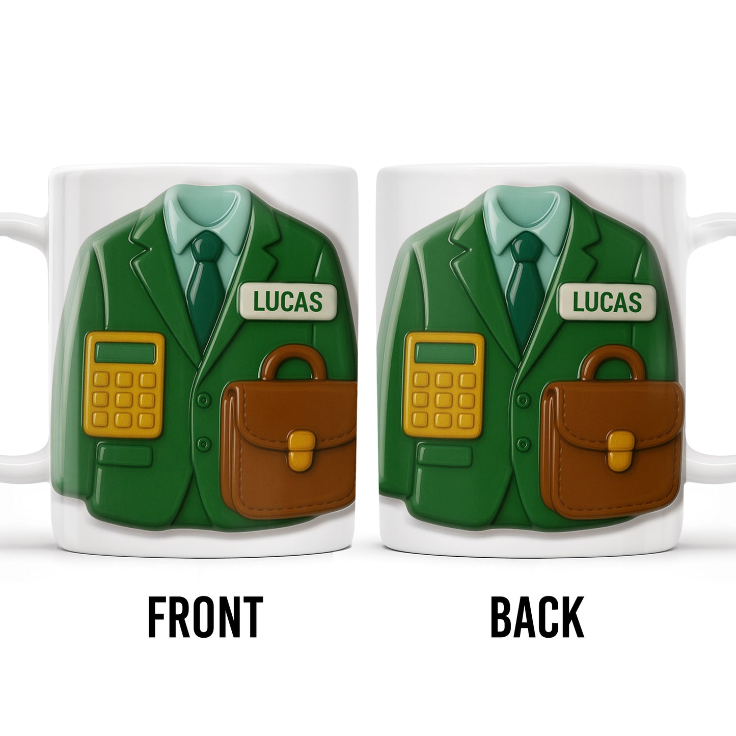 Elevate Your Coffee Experience With Suit and Calculator Design