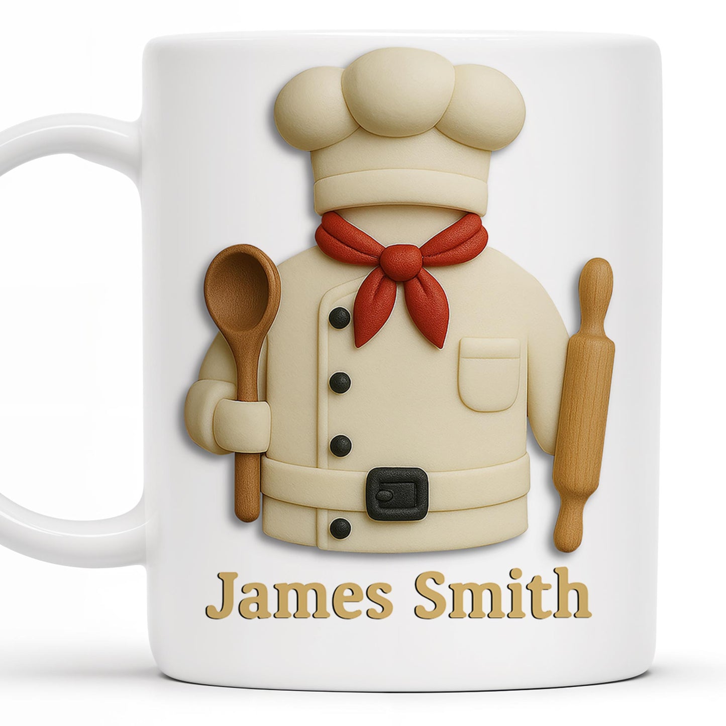 Create Your Personalized Chef Coffee Mug With Custom Name, Chef And Cooking Tools