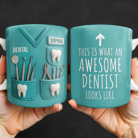 This Is What An Awesome Dentist Looks Like, Arrow and Text