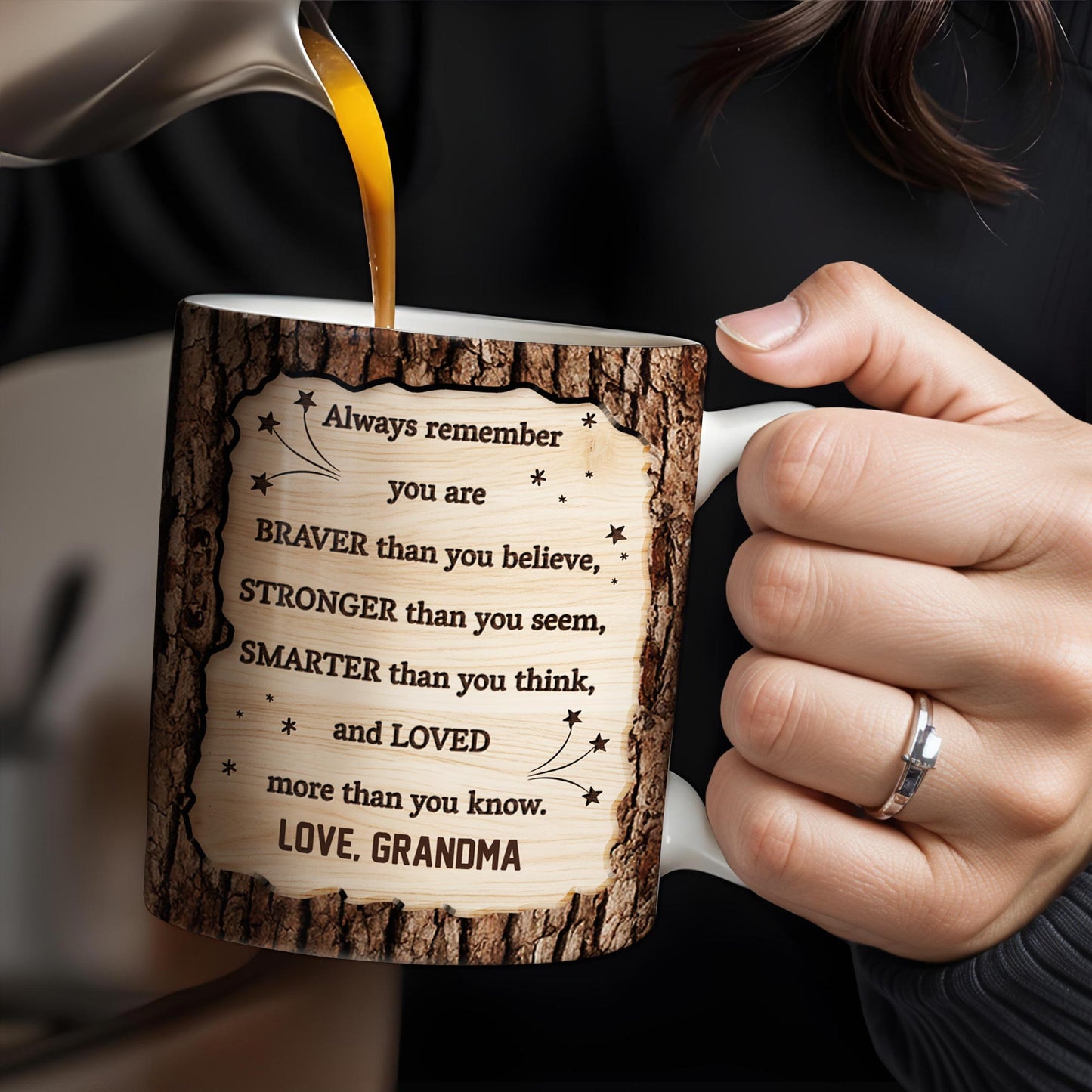 To My Grandson, Always Remember You Are Braver, Graduation Cap and Diploma