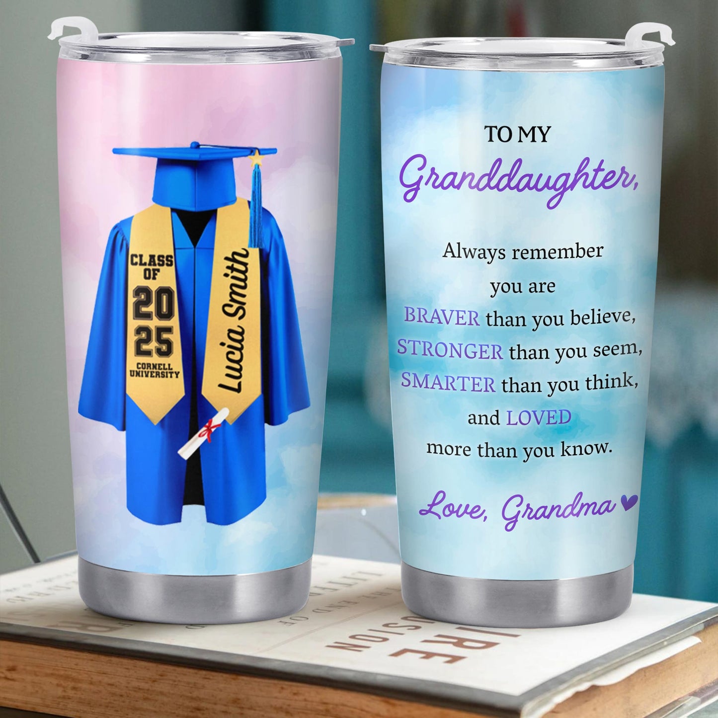 Celebrate Academic Achievements, Graduation Gown and Diploma