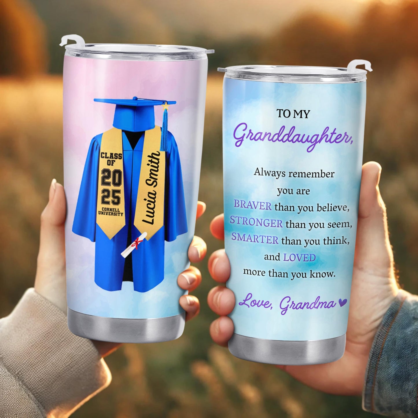 Celebrate Academic Achievements, Graduation Gown and Diploma