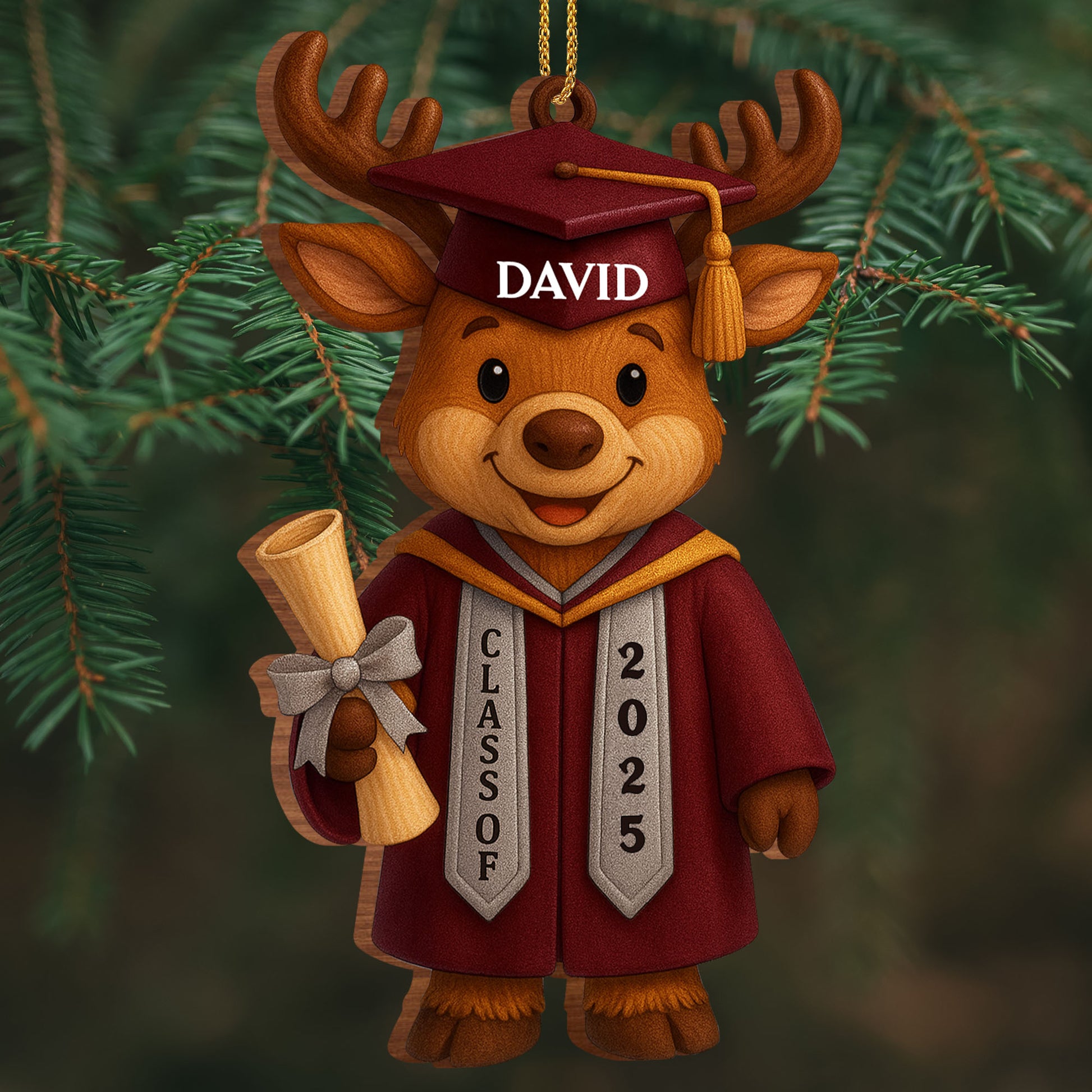 Celebrate Your Graduate's Achievement, Reindeer Graduation Ornament