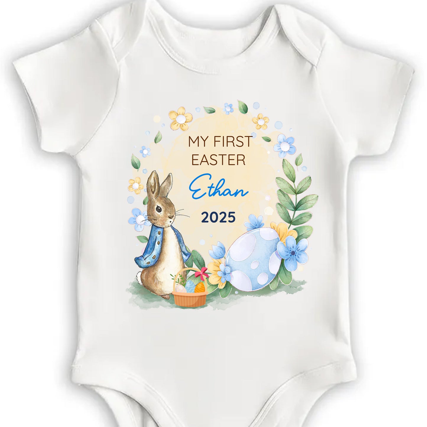 My First Easter, Rabbit and Easter Eggs Design