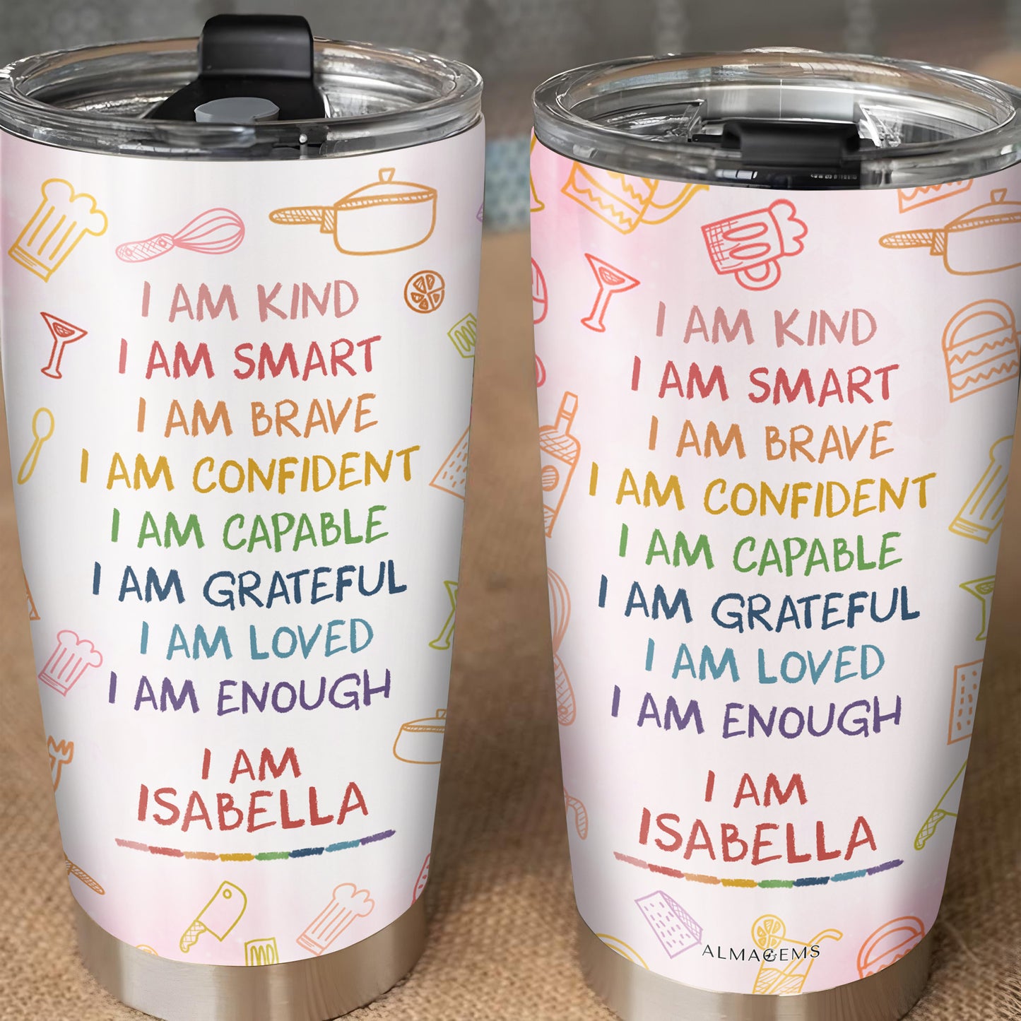 I Am Kind, I Am Smart, I Am Brave, Various Kitchen Utensils