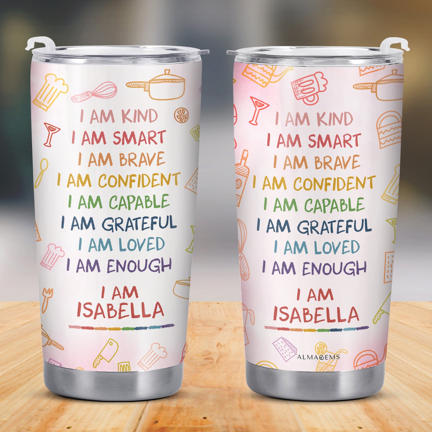I Am Kind, I Am Smart, I Am Brave, Various Kitchen Utensils