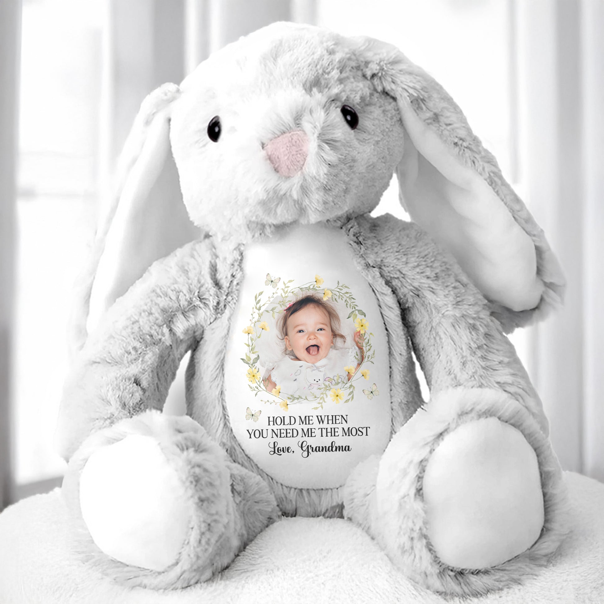 Hold Me When You Need Me The Most, Bunny With Photo Frame