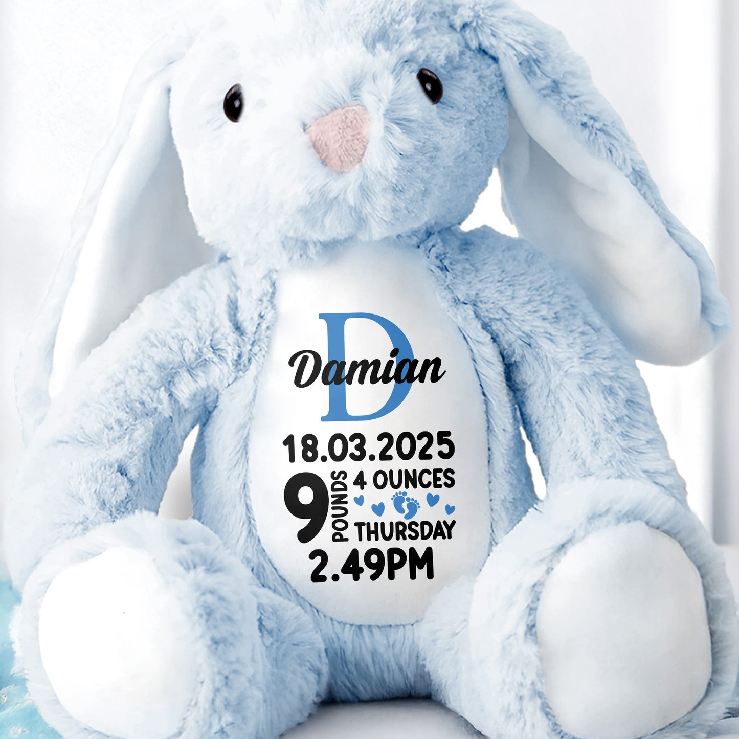 Bellamy 18.03.2025 9 Pounds 4 Ounces Thursday 2.49 PM, Stuffed Bunny
