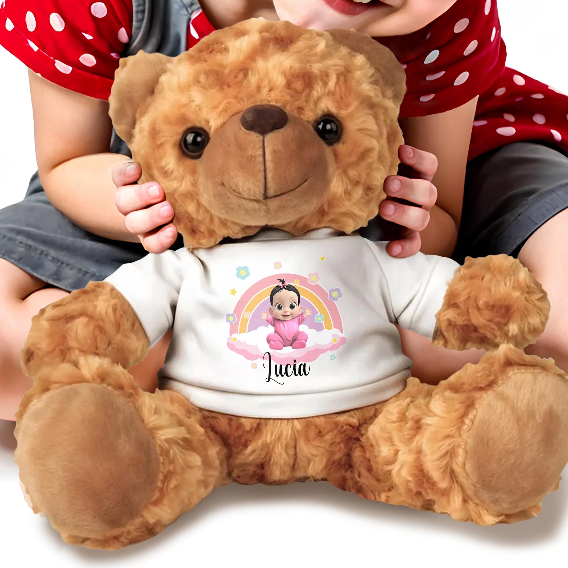 Brighten Up Your Child's Day With A Custom Cuddle Bear Featuring A Baby