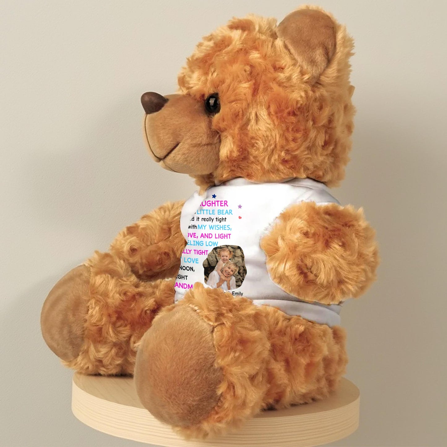 To My Granddaughter, I Hugged This Little Bear, Stars