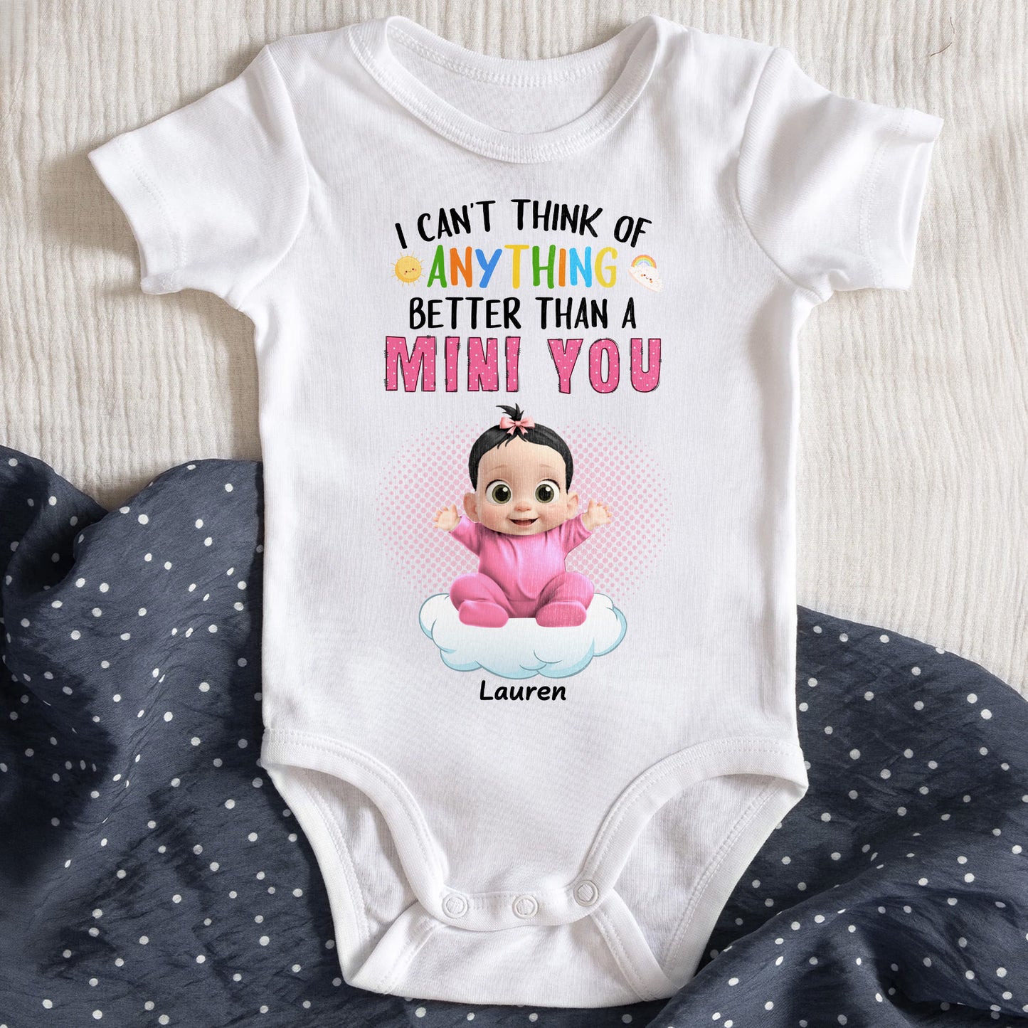 Personalized "Mini You" Onesie - The Sweetest Compliment!