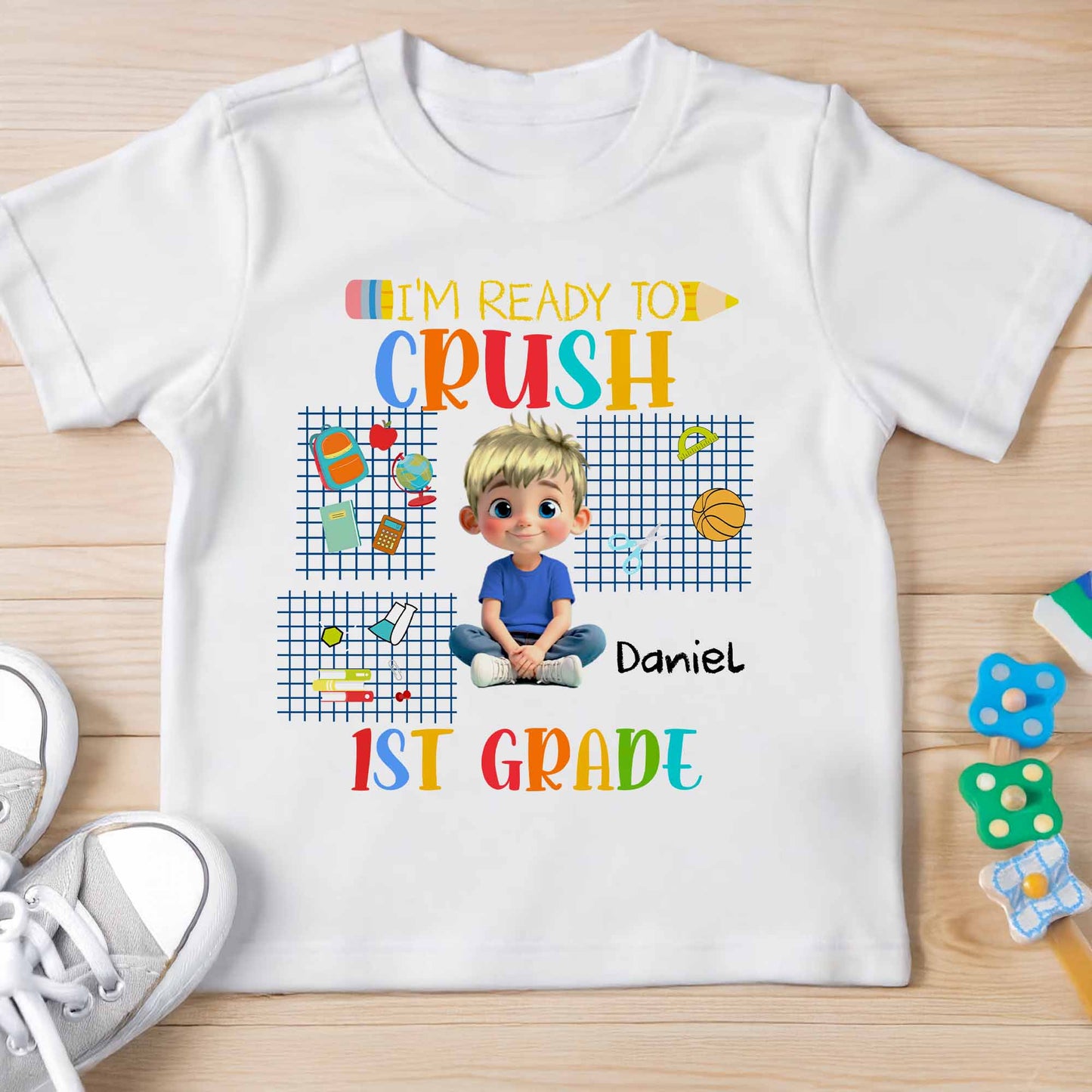I'm Ready To Crush 1st Grade T-Shirt For Boys