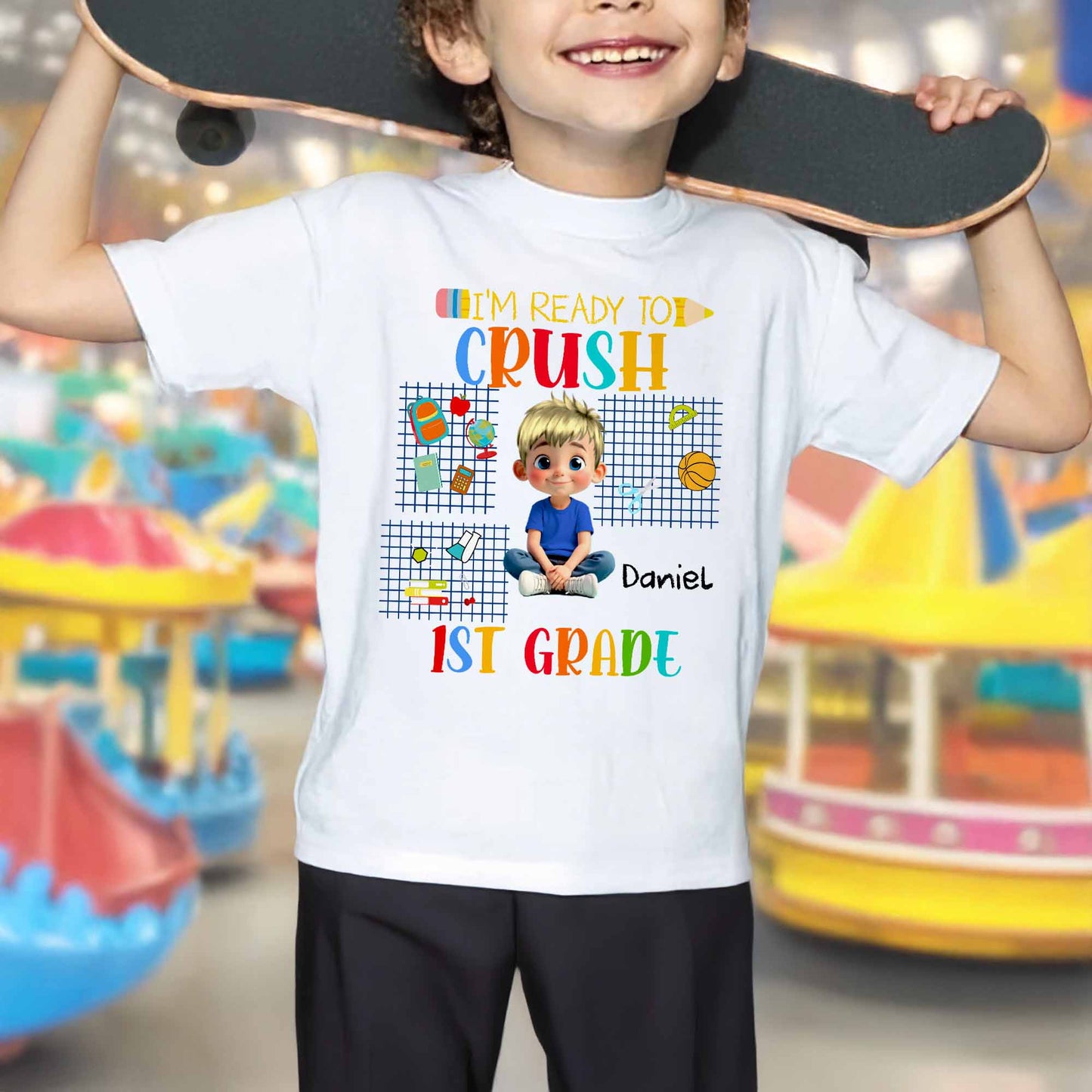 I'm Ready To Crush 1st Grade T-Shirt For Boys