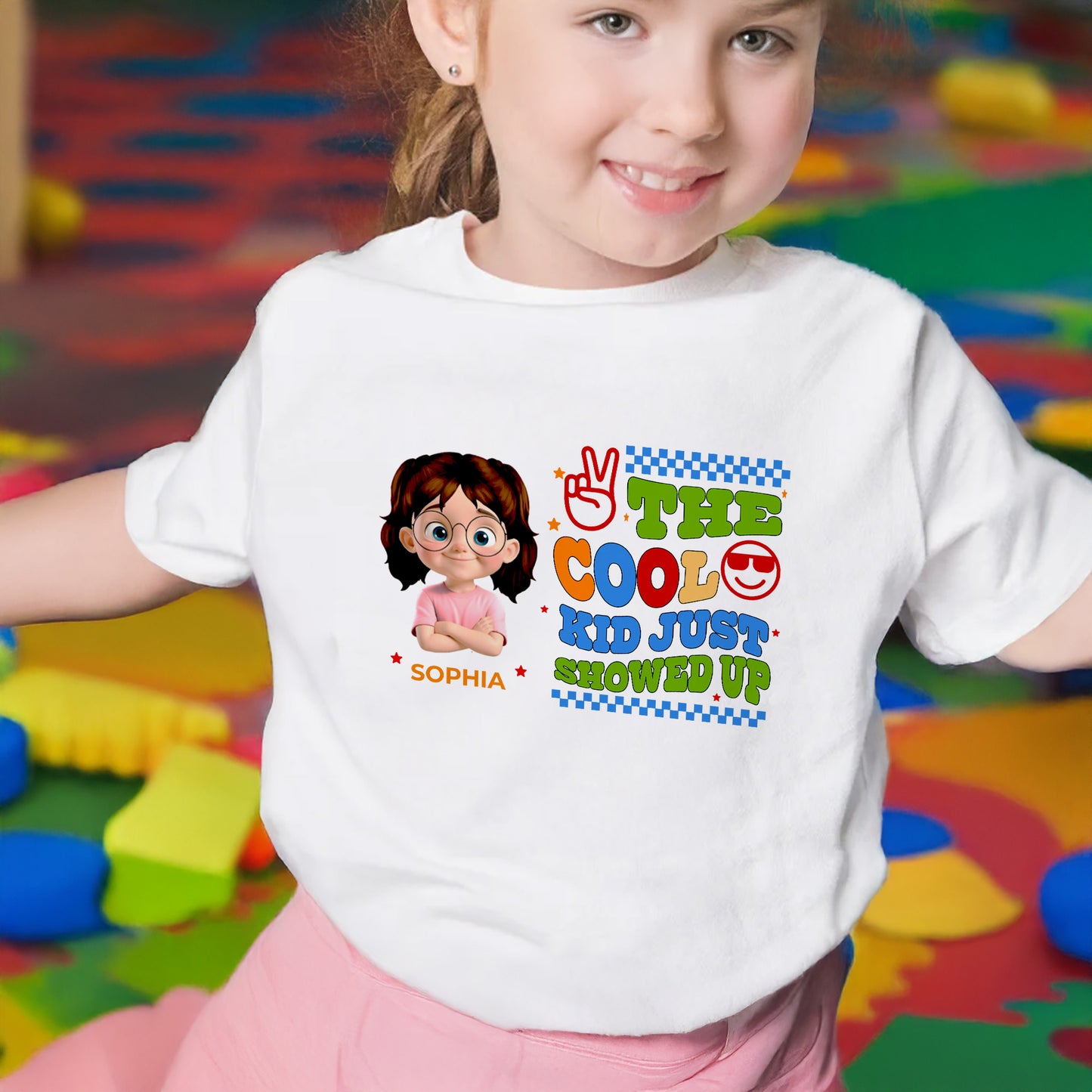 The Cool Kid Just Showed Up T-Shirt - Personalized Custom Youth T-shirt - GRK070_WYOU