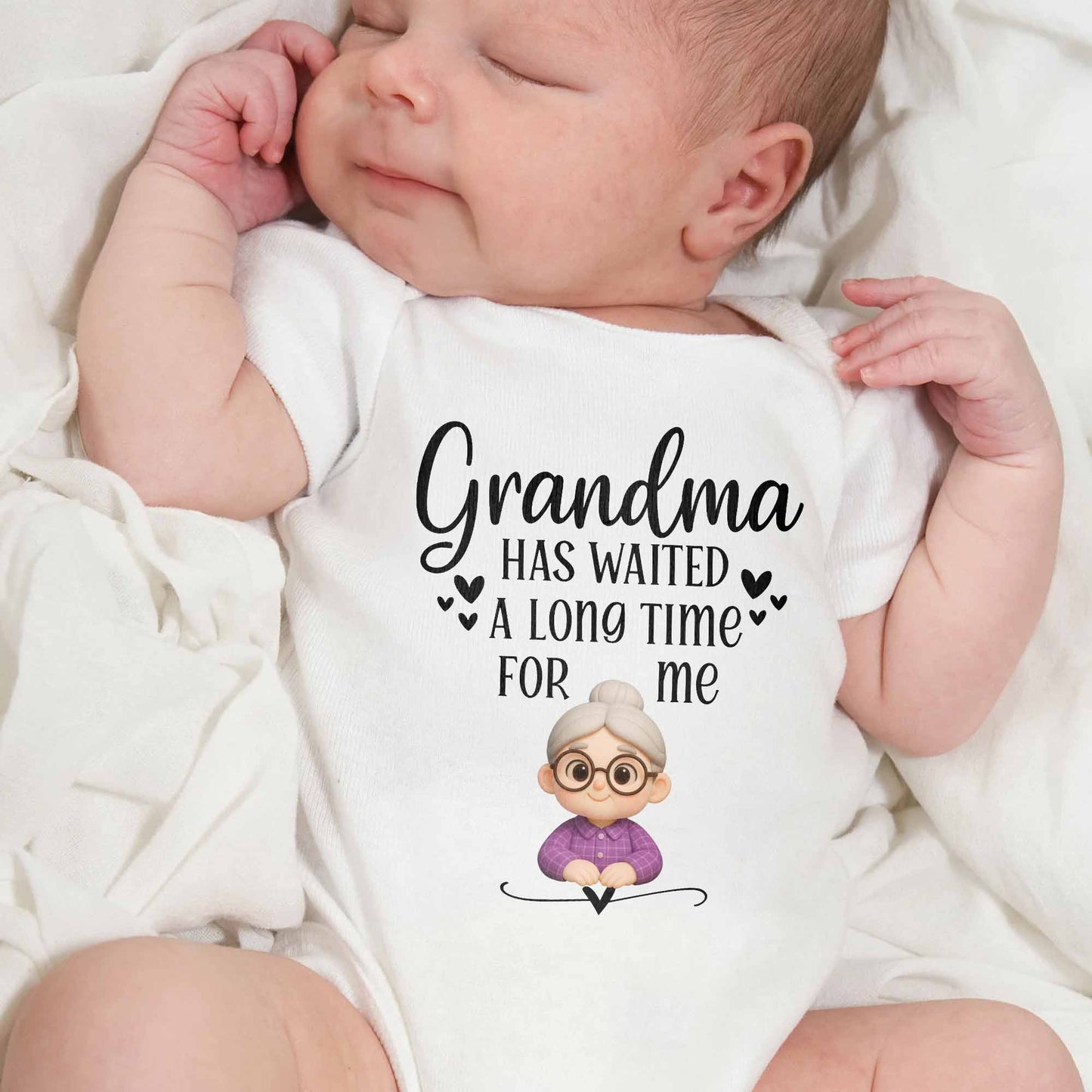 Grandma Has Waited A Long Time For Me Onesie