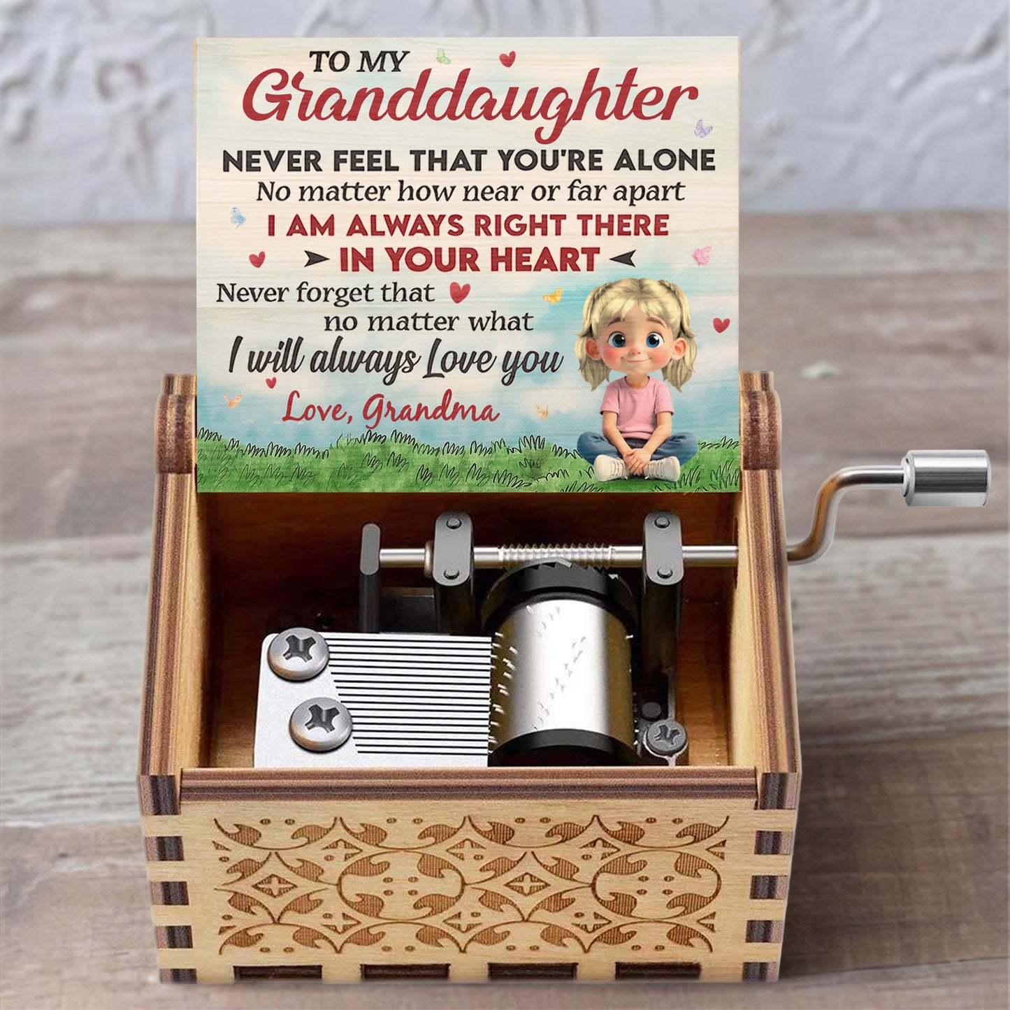 To My Granddaughter, Always Right There In Your Heart