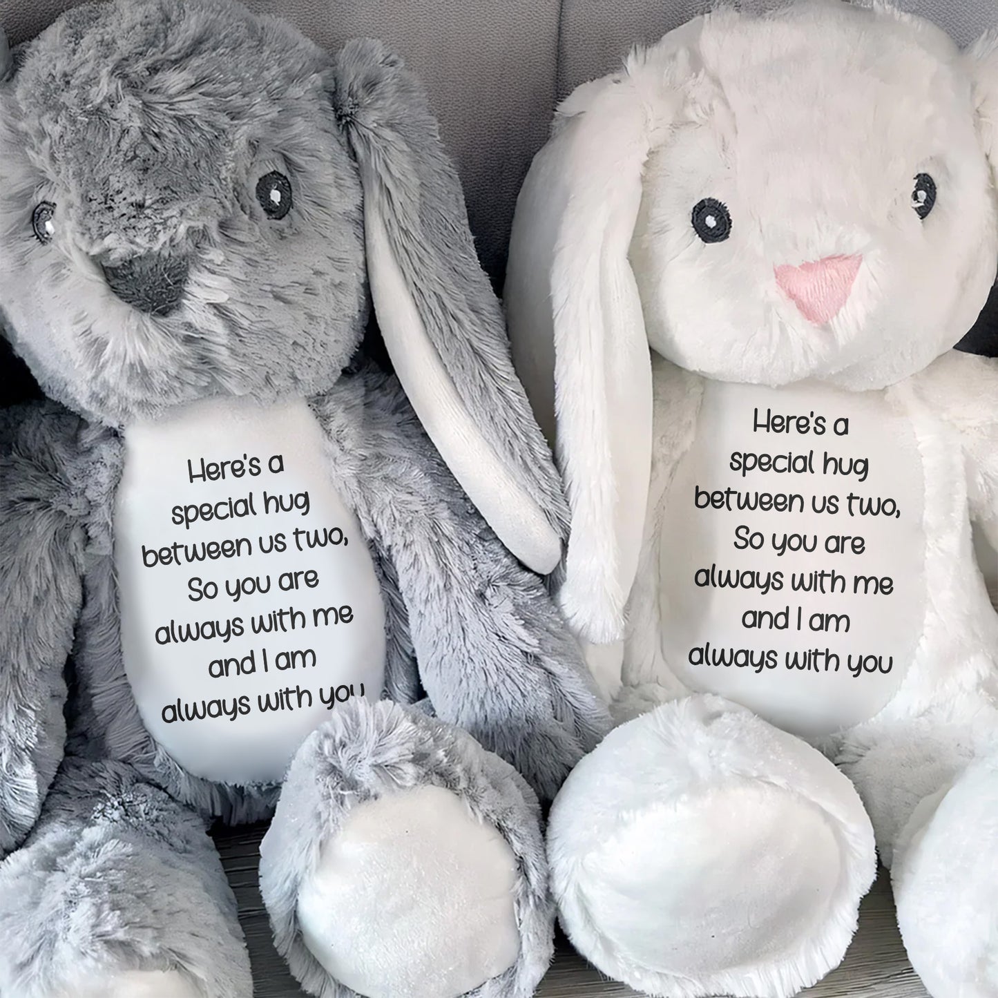 Special Hug Between Us Always With You Stuffed Bunny