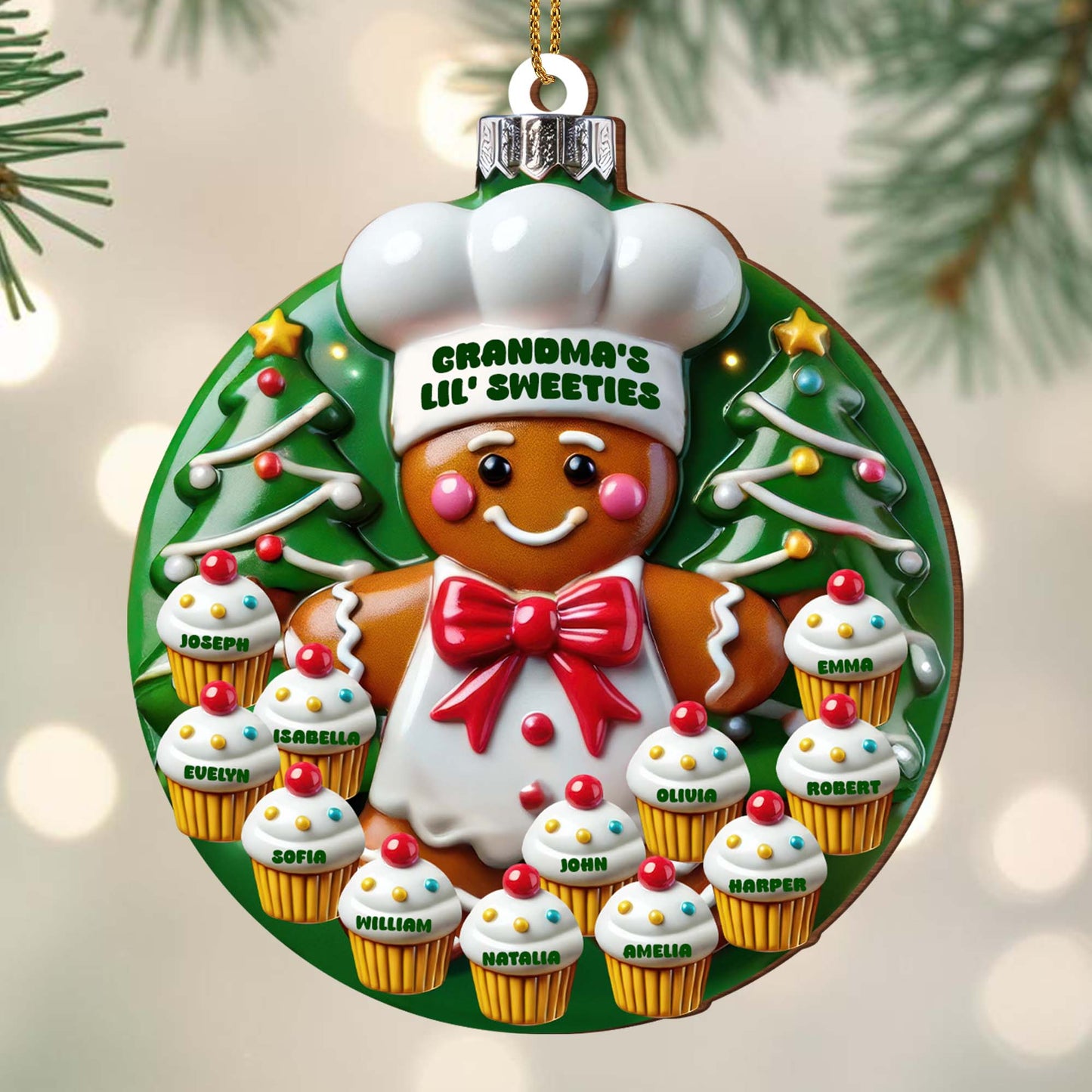 Grandma's Lil' Sweeties Gingerbread Man And Cupcakes