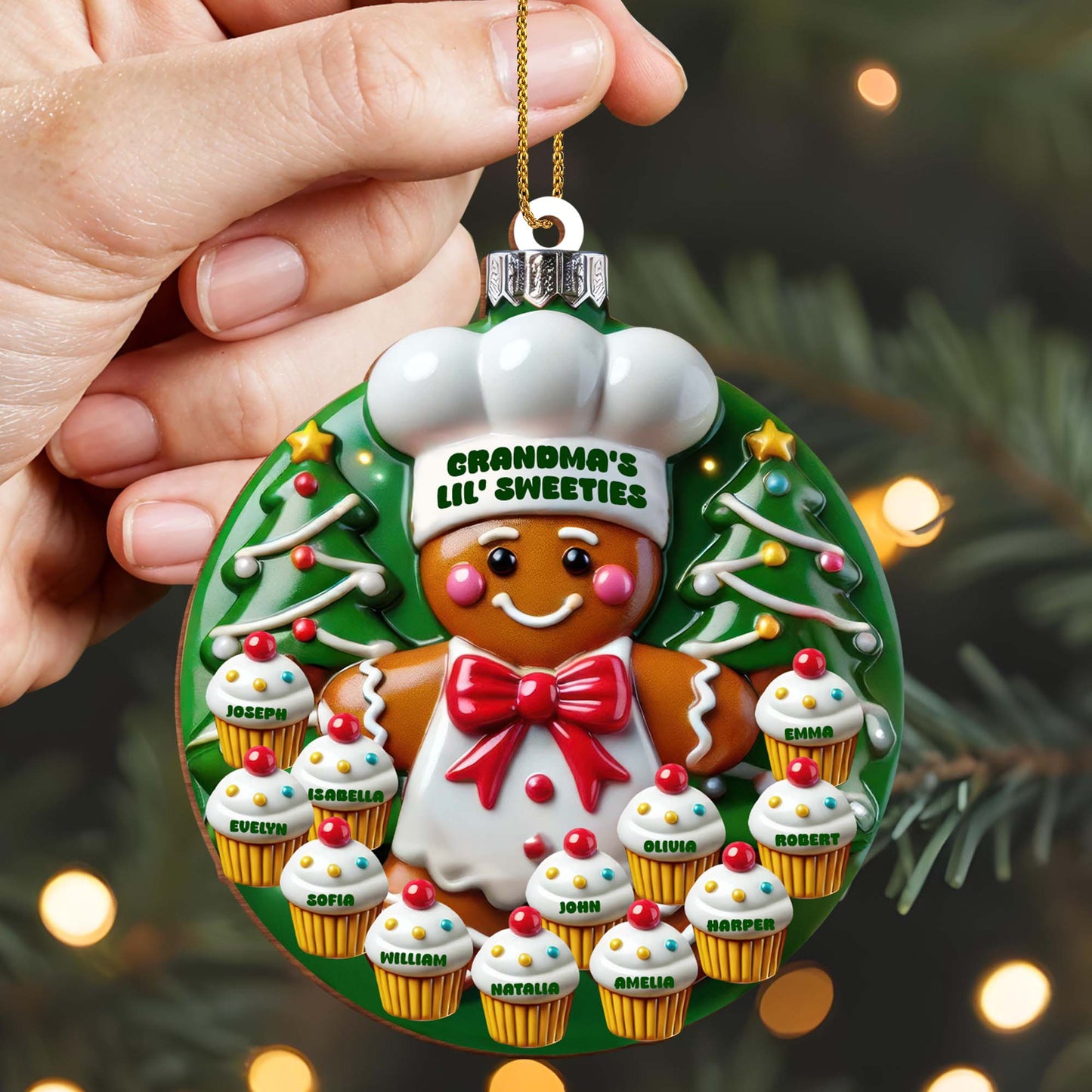 Grandma's Lil' Sweeties Gingerbread Man And Cupcakes