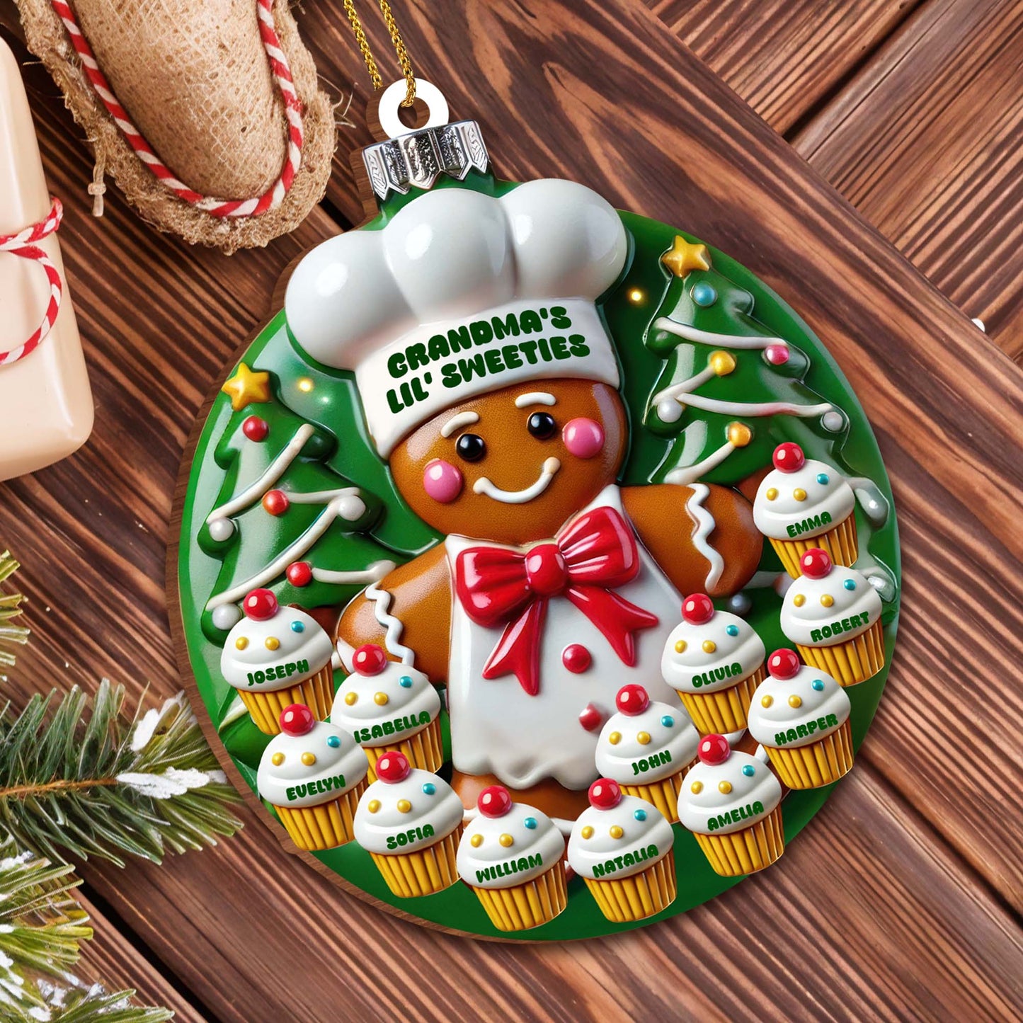 Grandma's Lil' Sweeties Gingerbread Man And Cupcakes