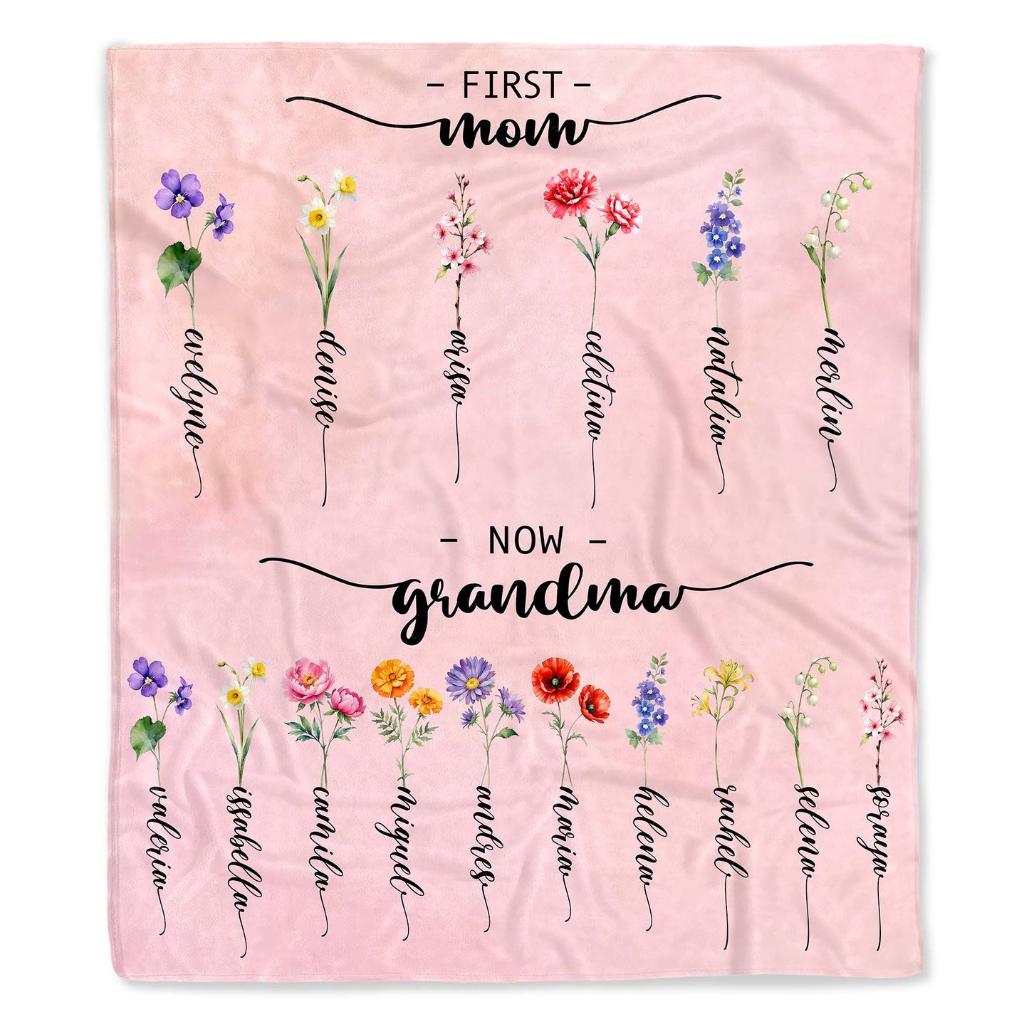 First Mom Now Grandma Transition With Floral Beauty