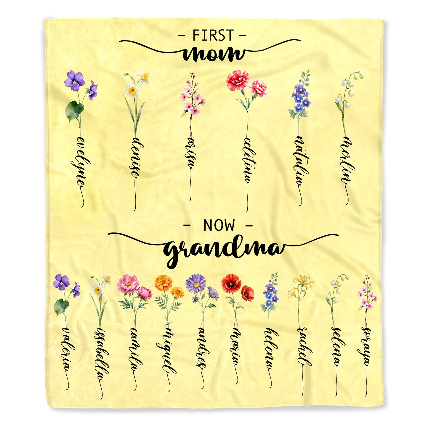 First Mom Now Grandma Transition With Floral Beauty