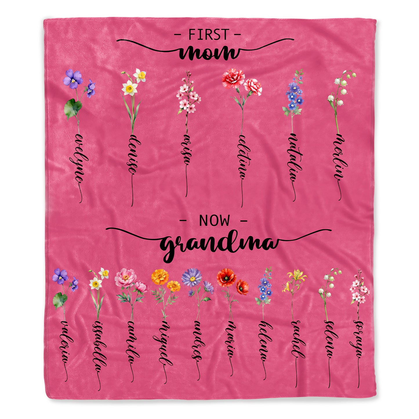 First Mom Now Grandma Transition With Floral Beauty