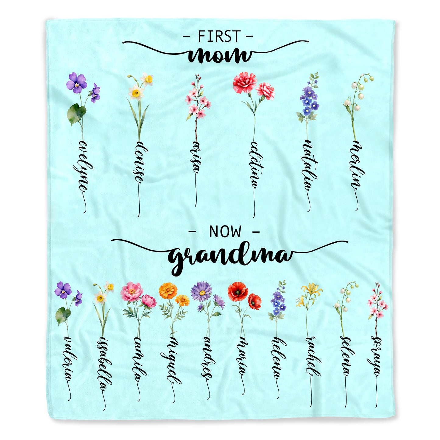 First Mom Now Grandma Transition With Floral Beauty