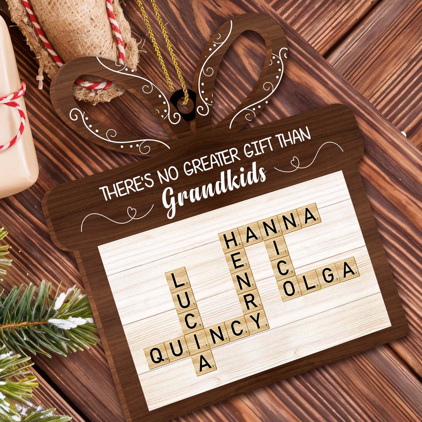 There's No Greater Gift Than Grandkids Scrabble Tiles