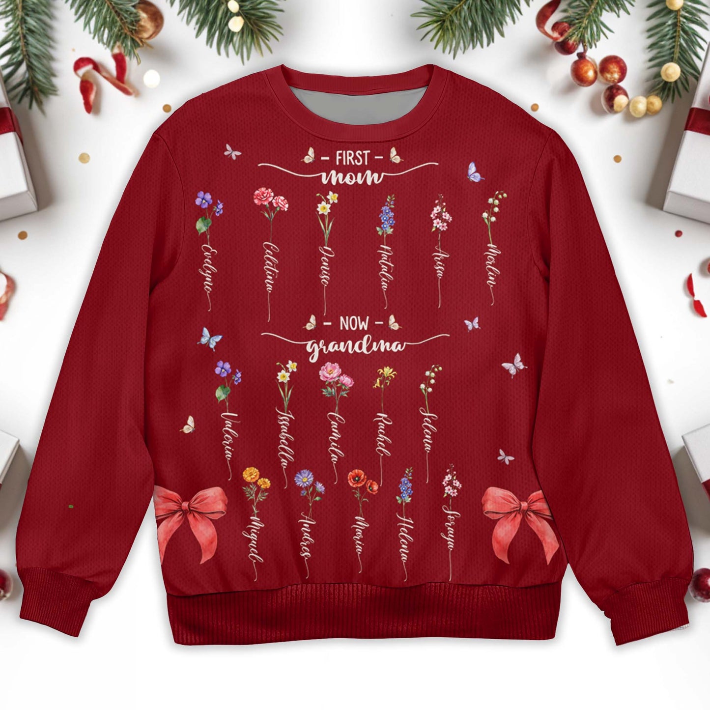 From Mom To Grandma Journey With Love And Flowers Sweatshirt